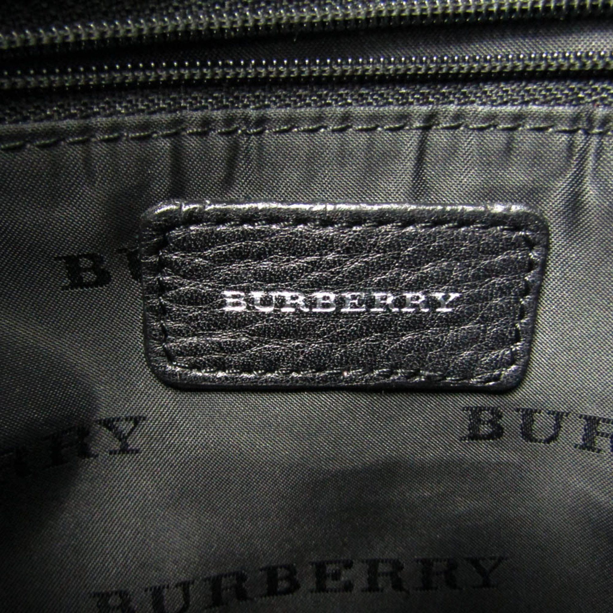 Burberry Black Leather Shoulder Bag (Pre-Owned) Size ONE SIZE - 4 Thumbnail