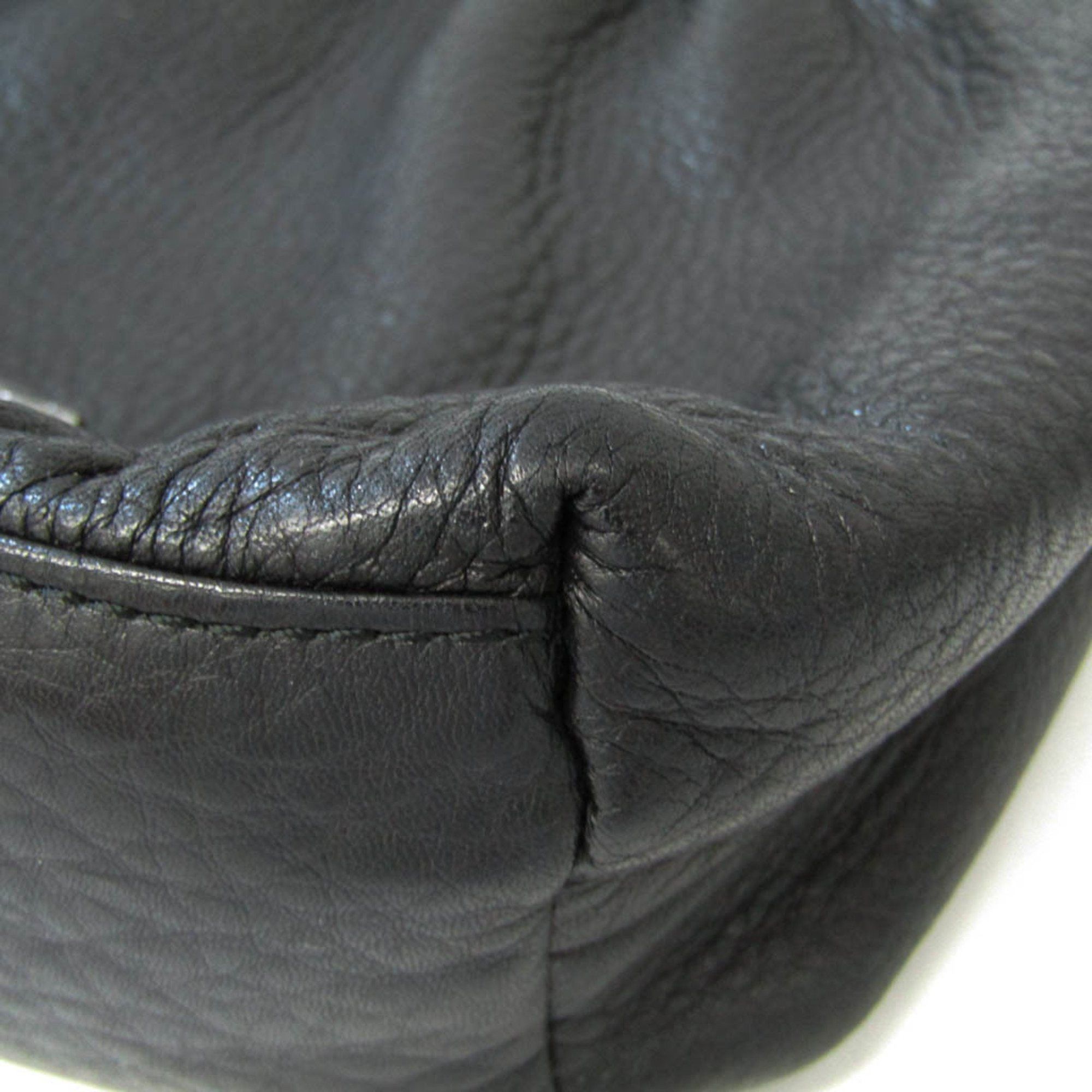 Burberry Black Leather Shoulder Bag (Pre-Owned) Size ONE SIZE - 5 Thumbnail