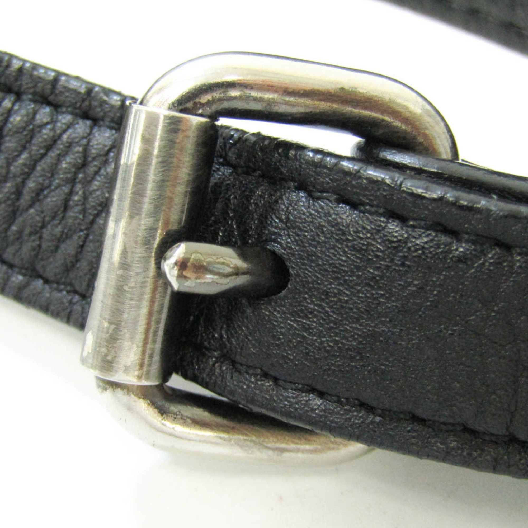 Burberry Black Leather Shoulder Bag (Pre-Owned) Size ONE SIZE - 12 Thumbnail