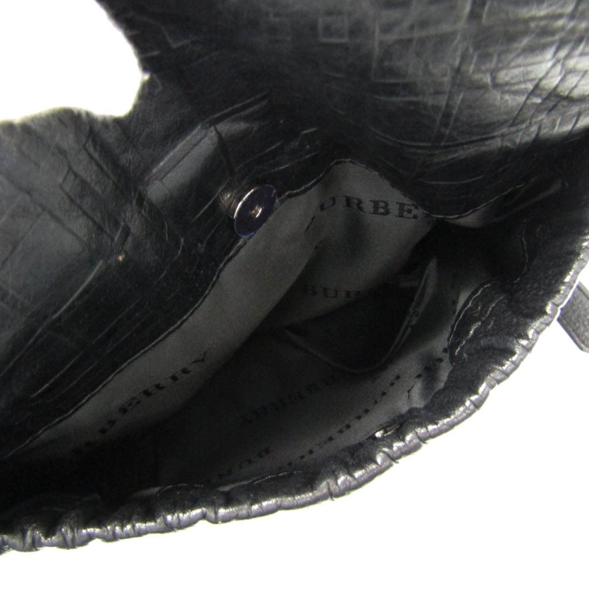 Burberry Black Leather Shoulder Bag (Pre-Owned) Size ONE SIZE - 9 Thumbnail