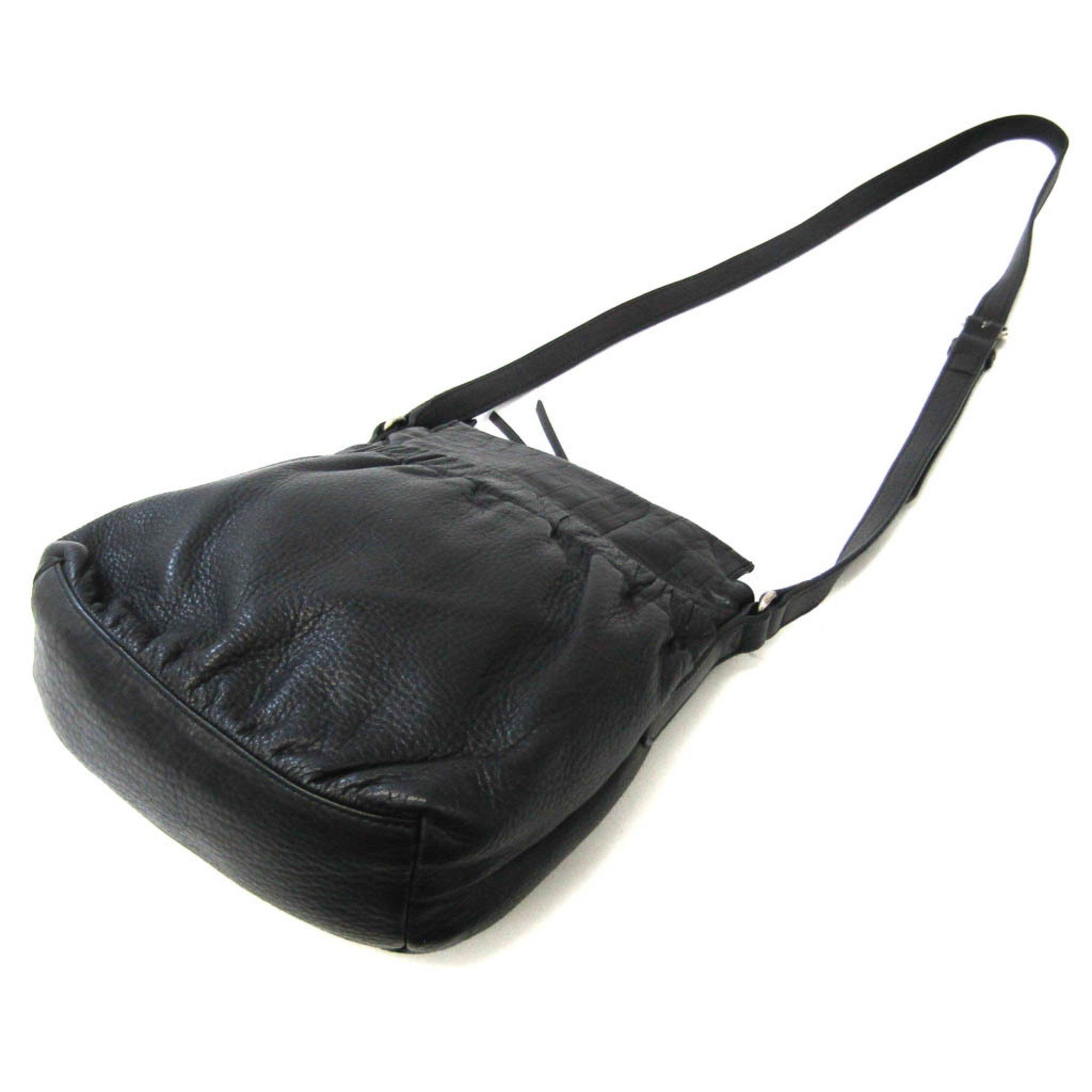 Burberry Black Leather Shoulder Bag (Pre-Owned) Size ONE SIZE - 2 Thumbnail