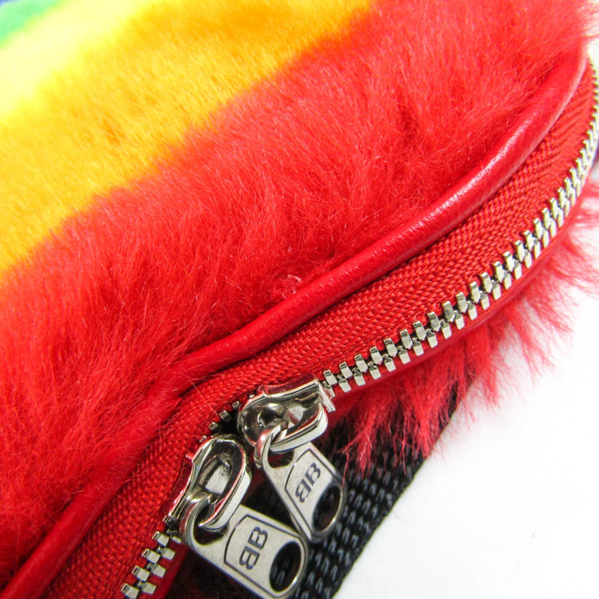 Balenciaga Heart-Shaped Multicolour Fur Shoulder Bag (Pre-Owned) Size ONE SIZE - 8 Thumbnail