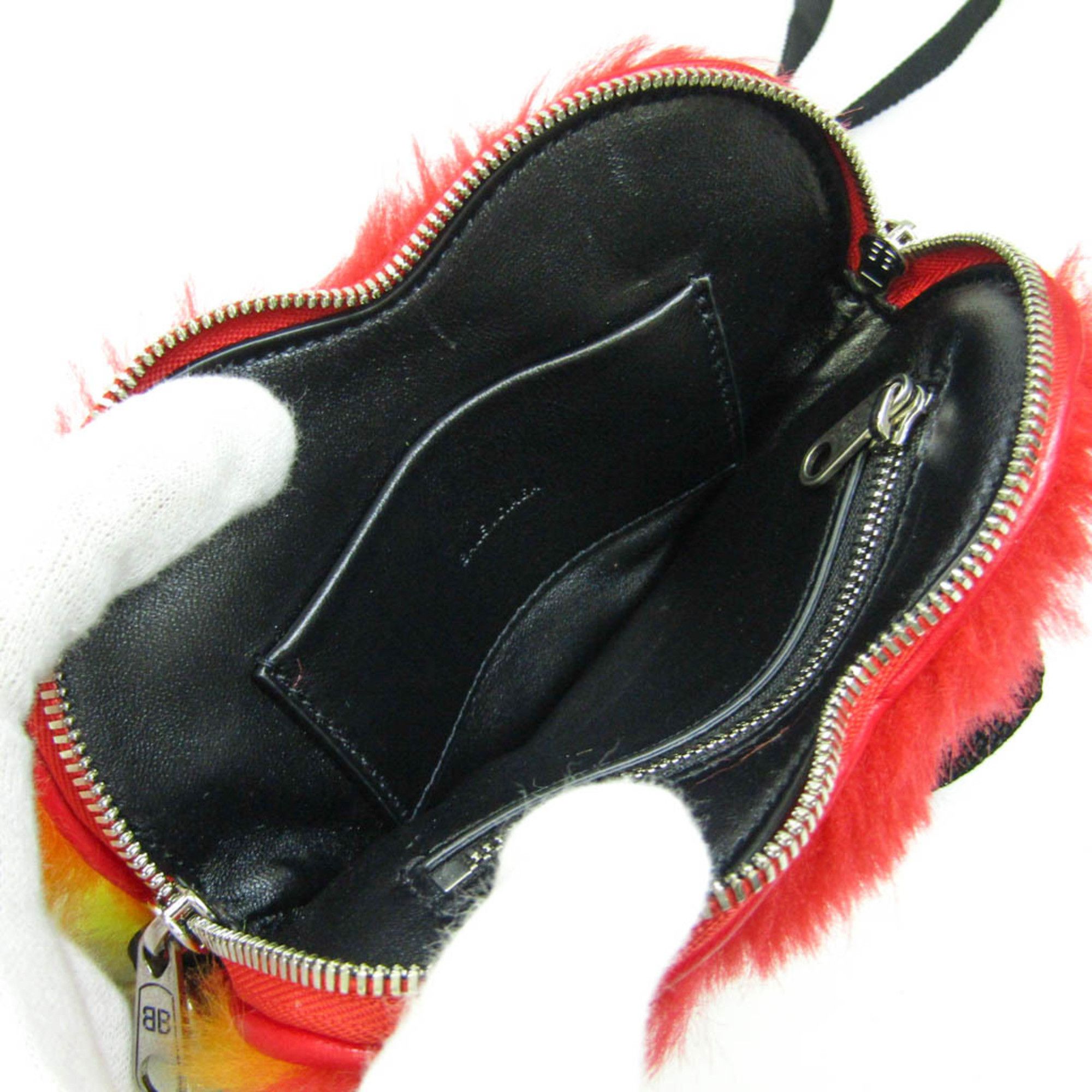Balenciaga Heart-Shaped Multicolour Fur Shoulder Bag (Pre-Owned) Size ONE SIZE - 3 Thumbnail