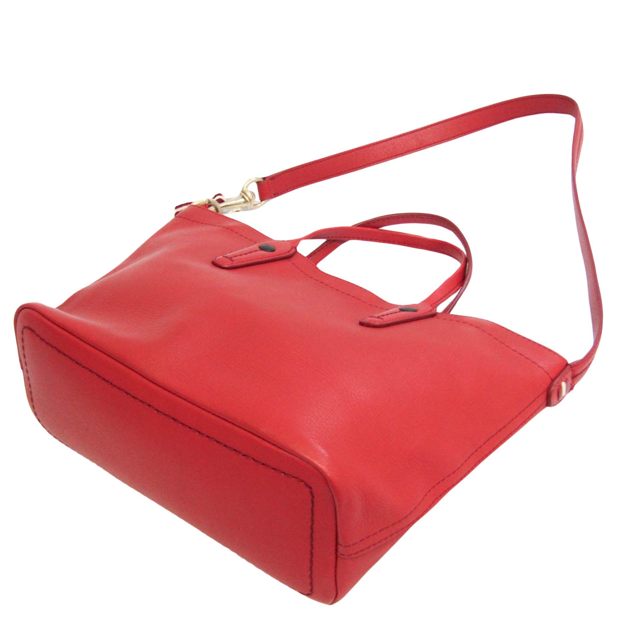 Bally Red Leather Handbag (Pre-Owned) Size ONE SIZE - 2 Thumbnail