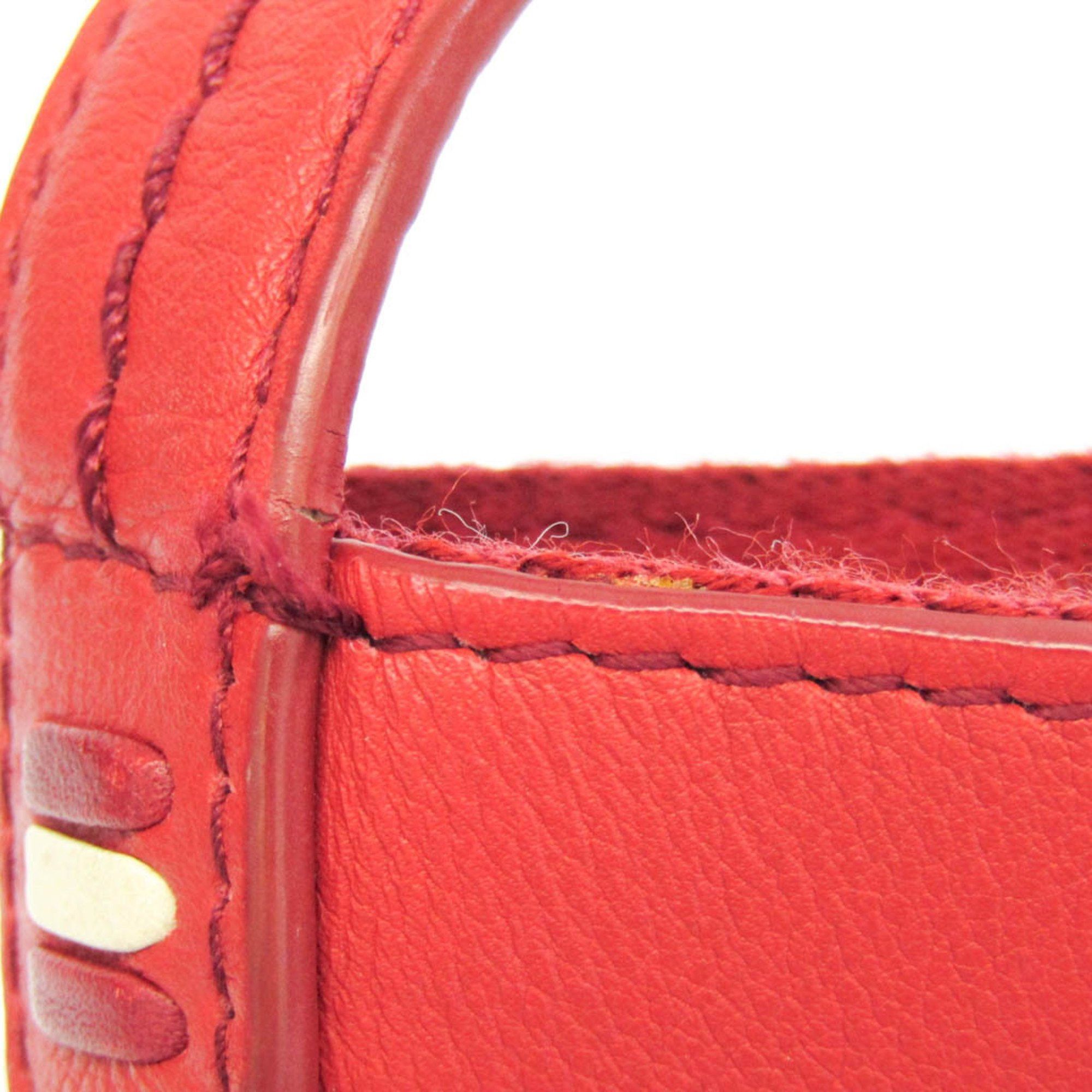 Bally Red Leather Handbag (Pre-Owned) Size ONE SIZE - 11 Thumbnail