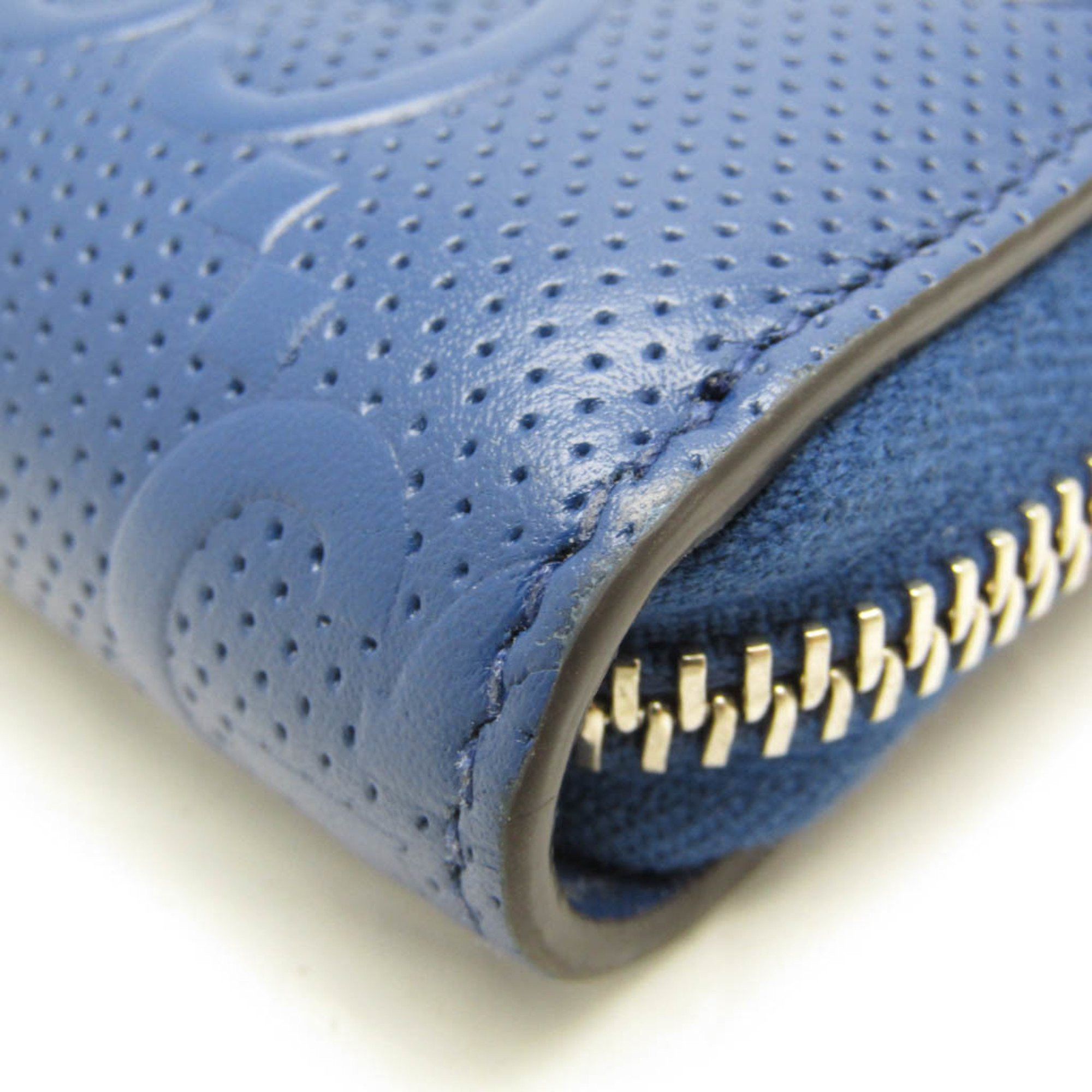 Gucci Diamante Navy Leather Wallet (Pre-Owned) Size ONE SIZE - 7 Thumbnail