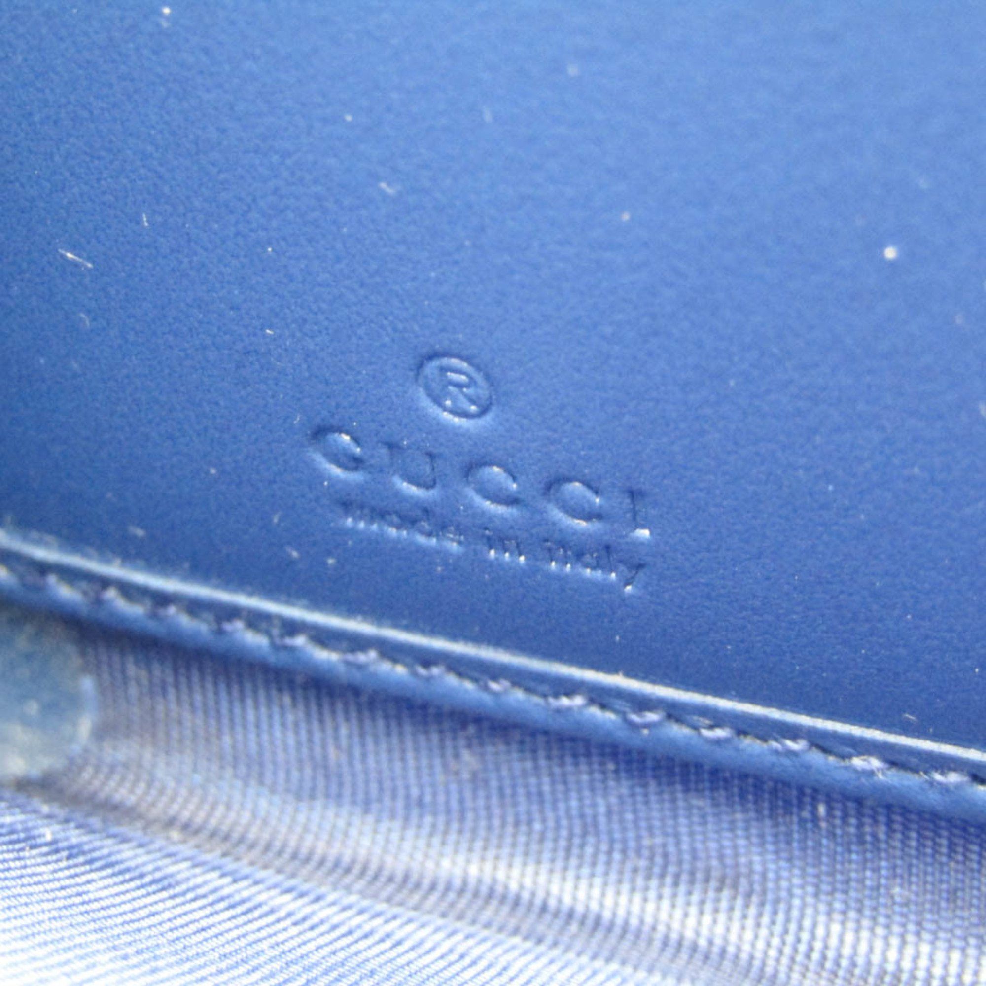 Gucci Diamante Navy Leather Wallet (Pre-Owned) Size ONE SIZE - 5 Thumbnail