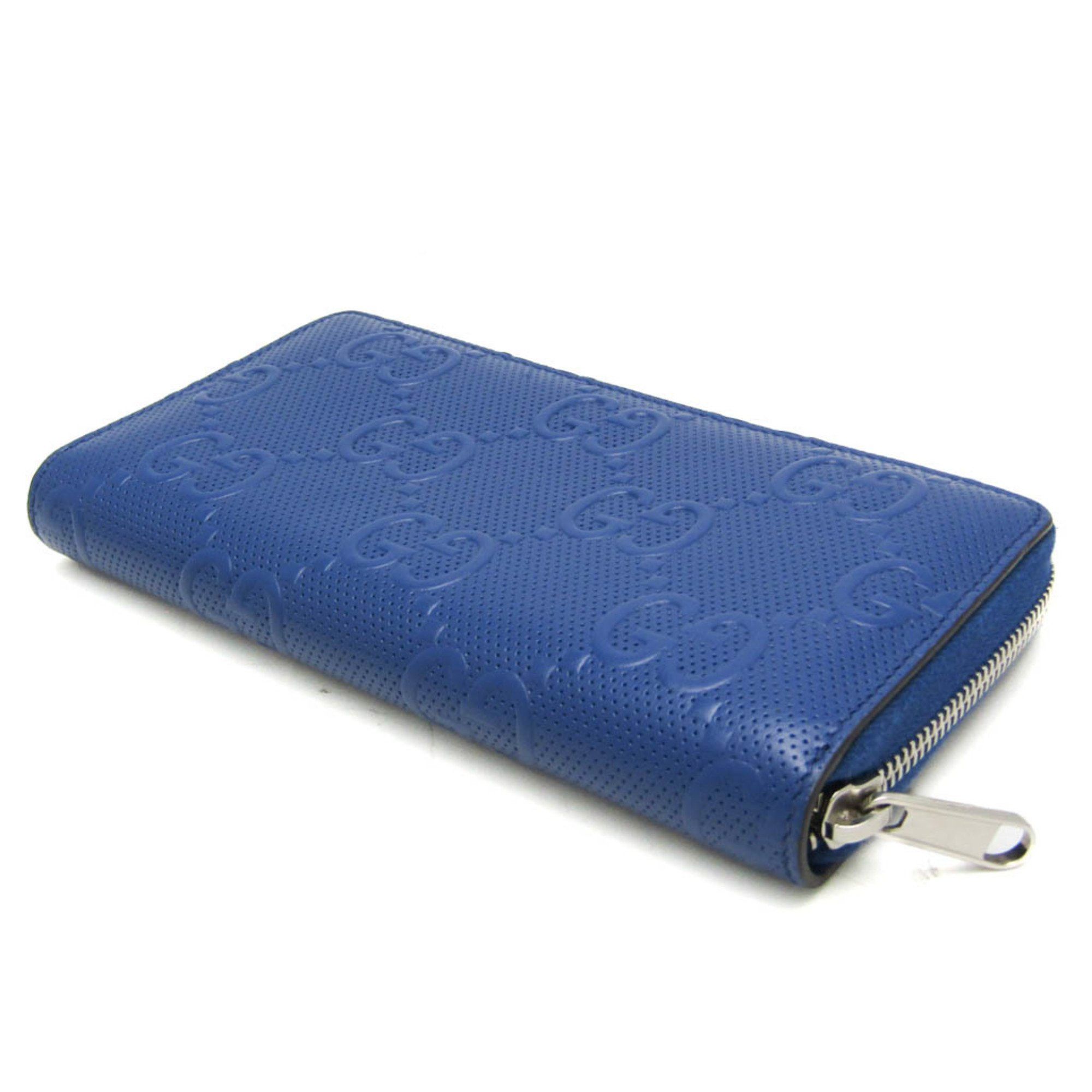 Gucci Diamante Navy Leather Wallet (Pre-Owned) Size ONE SIZE - 2 Thumbnail