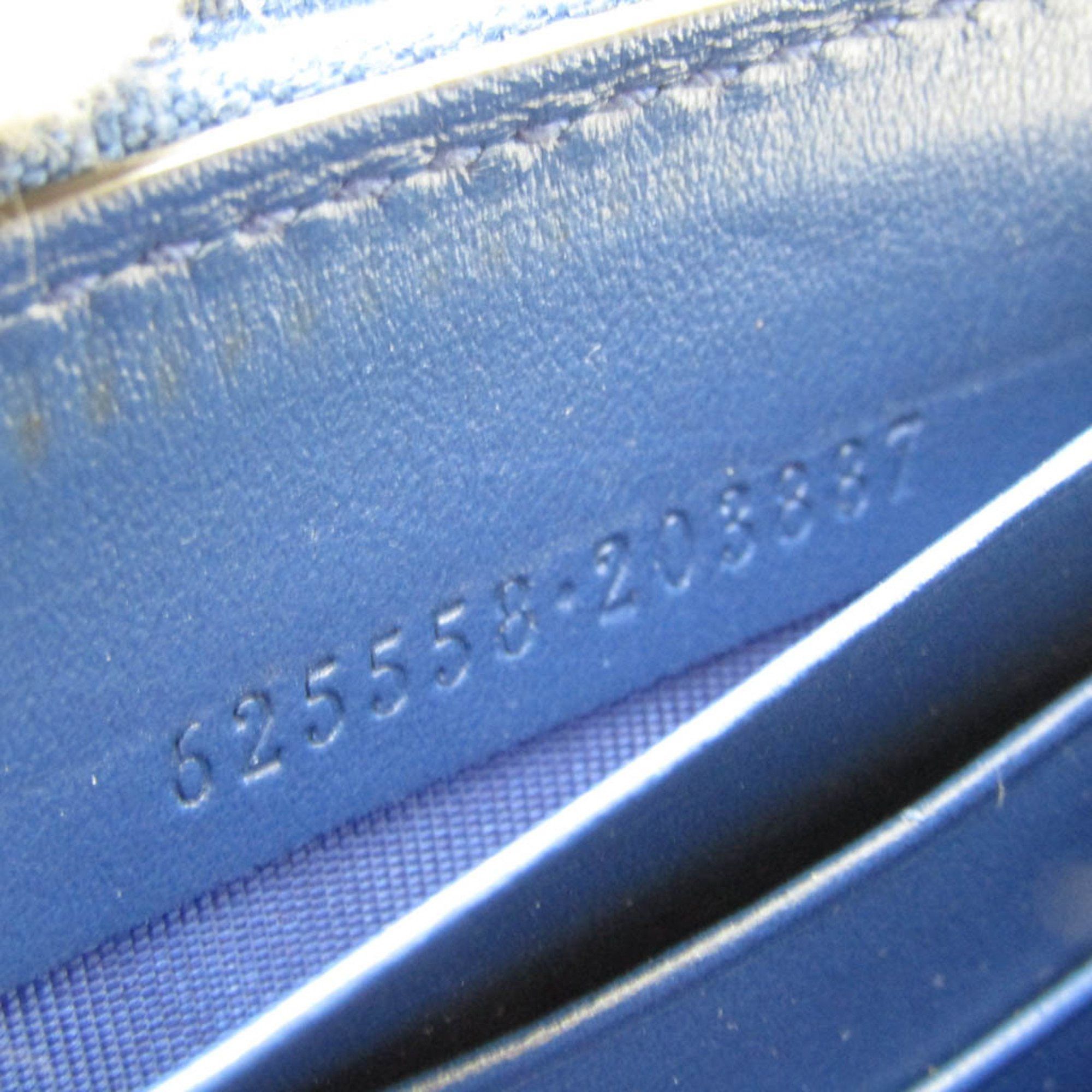 Gucci Diamante Navy Leather Wallet (Pre-Owned) Size ONE SIZE - 4 Thumbnail