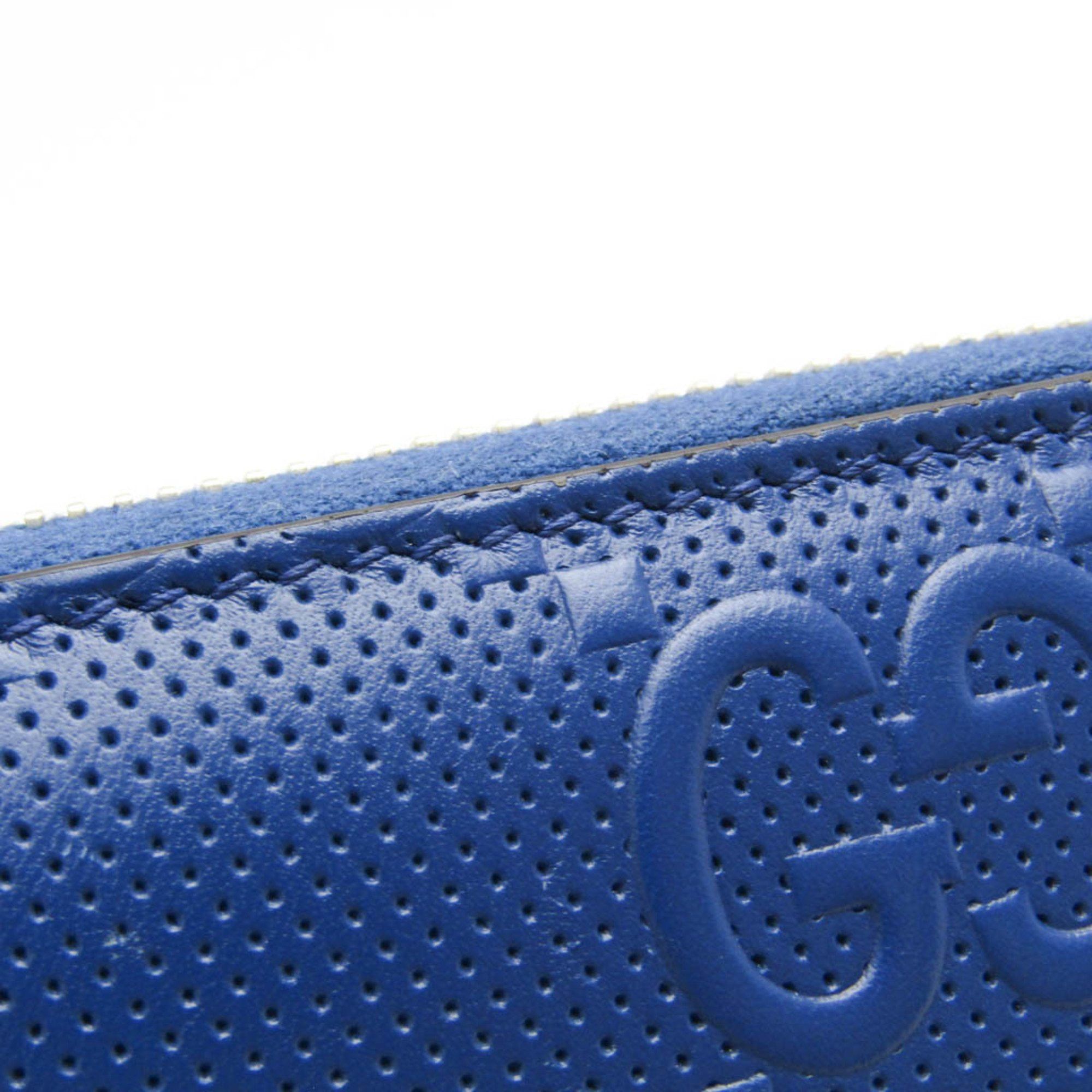 Gucci Diamante Navy Leather Wallet (Pre-Owned) Size ONE SIZE - 8 Thumbnail