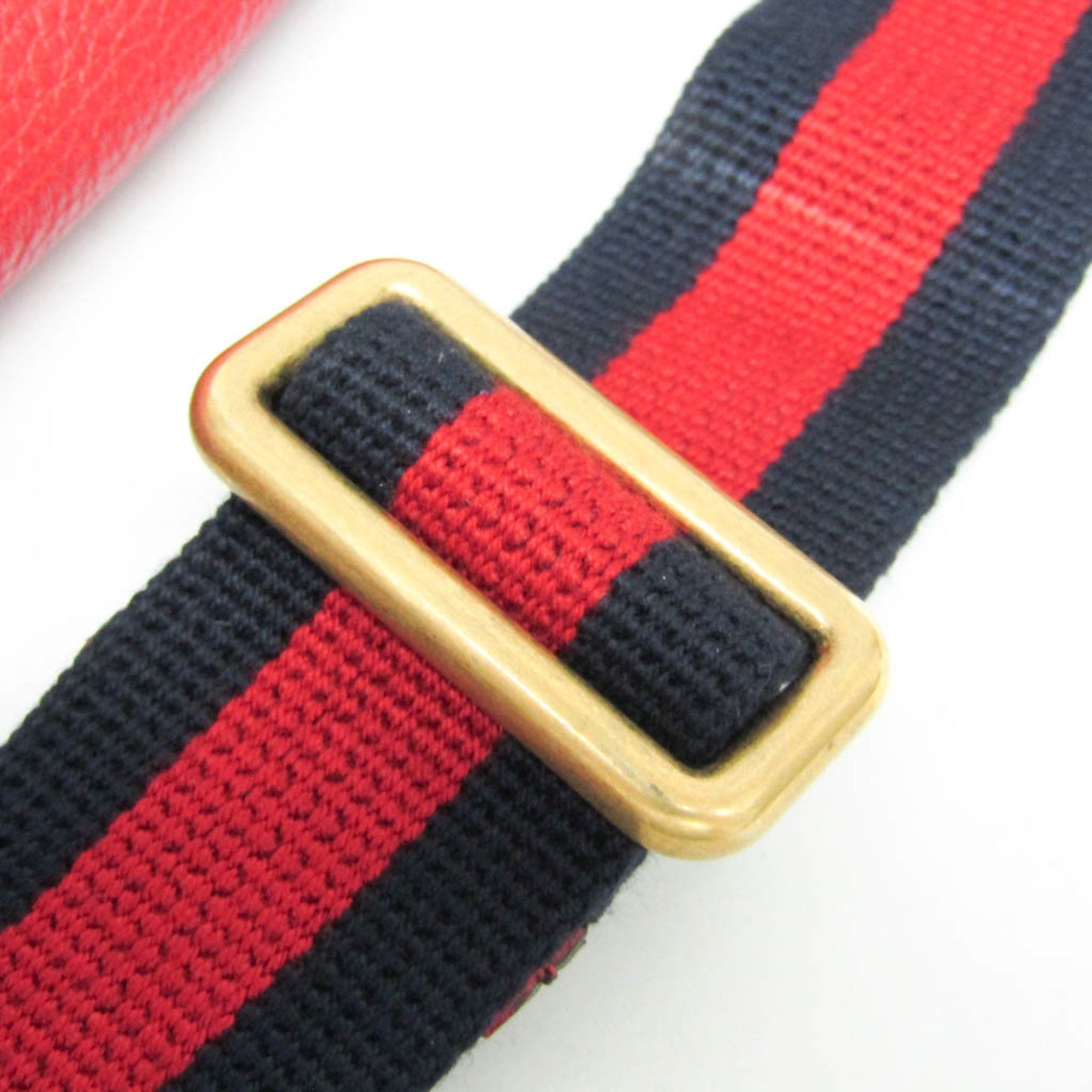 Gucci Logo Red Leather Clutch Bag (Pre-Owned) Size ONE SIZE - 9 Thumbnail