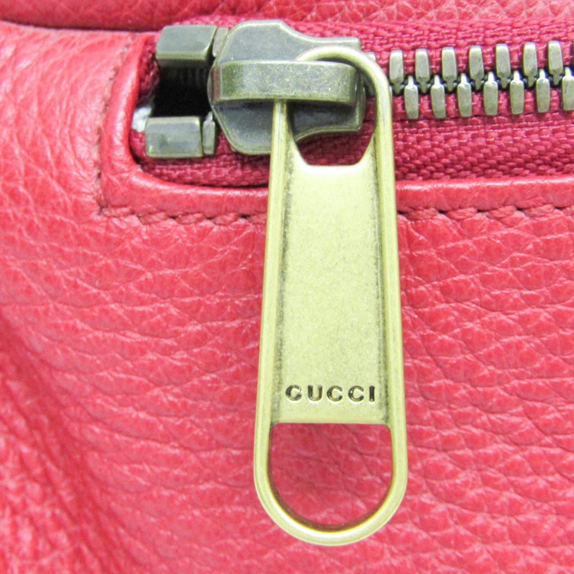 Gucci Logo Red Leather Clutch Bag (Pre-Owned) Size ONE SIZE - 8 Thumbnail