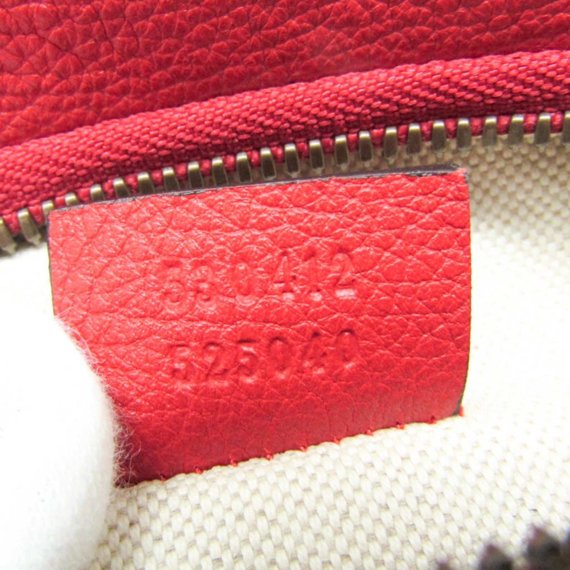 Gucci Logo Red Leather Clutch Bag (Pre-Owned) Size ONE SIZE - 4 Thumbnail