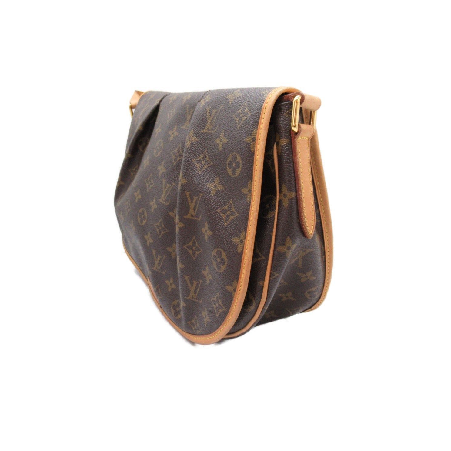 Louis Vuitton Louis Vuitton Menilmontane Mm Shoulder Bag Coated Canvas Monogram Brown Size ONE SIZE - 3 Thumbnail