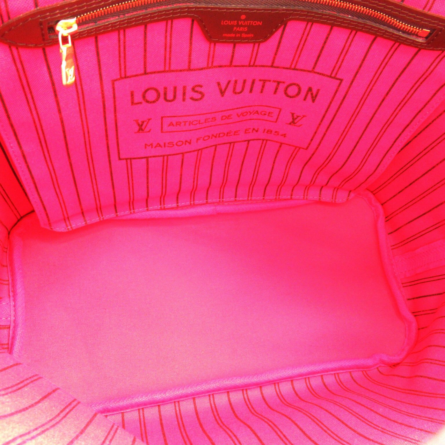 Louis Vuitton Louis Vuitton Neverfull Mm Tote Bag Handbag Coated Canvas Damier Brown Ebene Size ONE SIZE - 7 Thumbnail