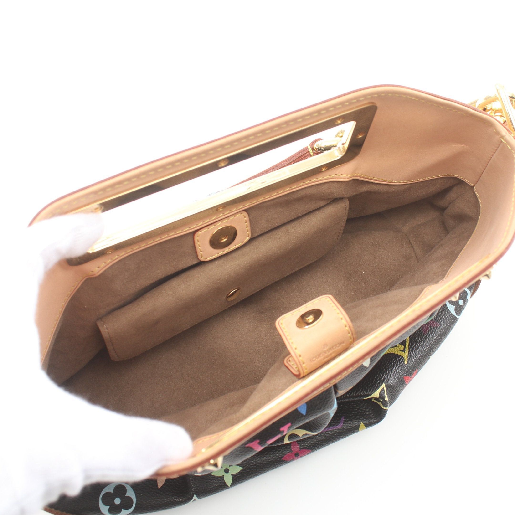 Louis Vuitton Louis Vuitton Judy Pm Monogram Multicolor Noir Chain Shoulder Bag Leather Black Size ONE SIZE - 3 Thumbnail