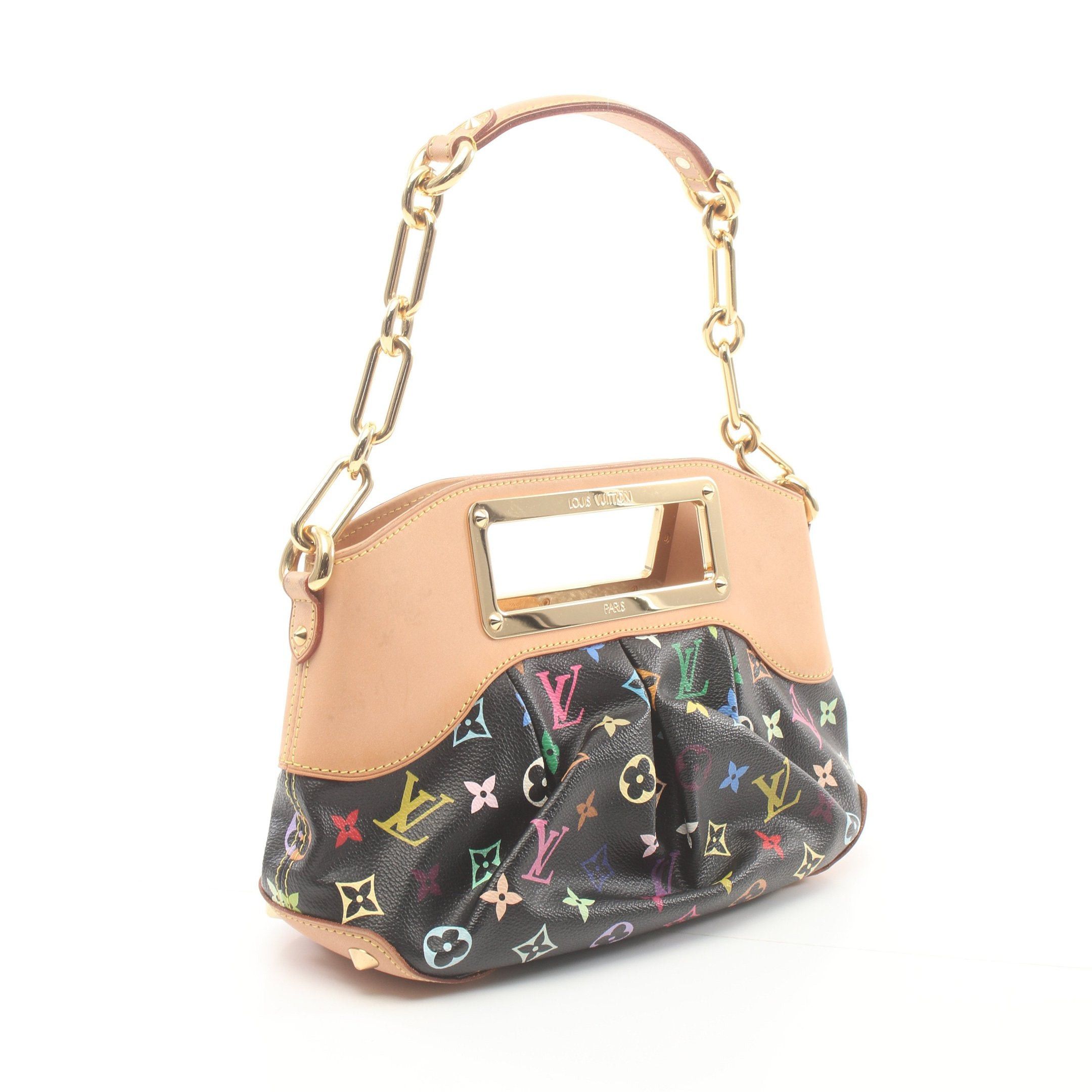 Louis Vuitton Louis Vuitton Judy Pm Monogram Multicolor Noir Chain Shoulder Bag Leather Black Size ONE SIZE - 2 Thumbnail