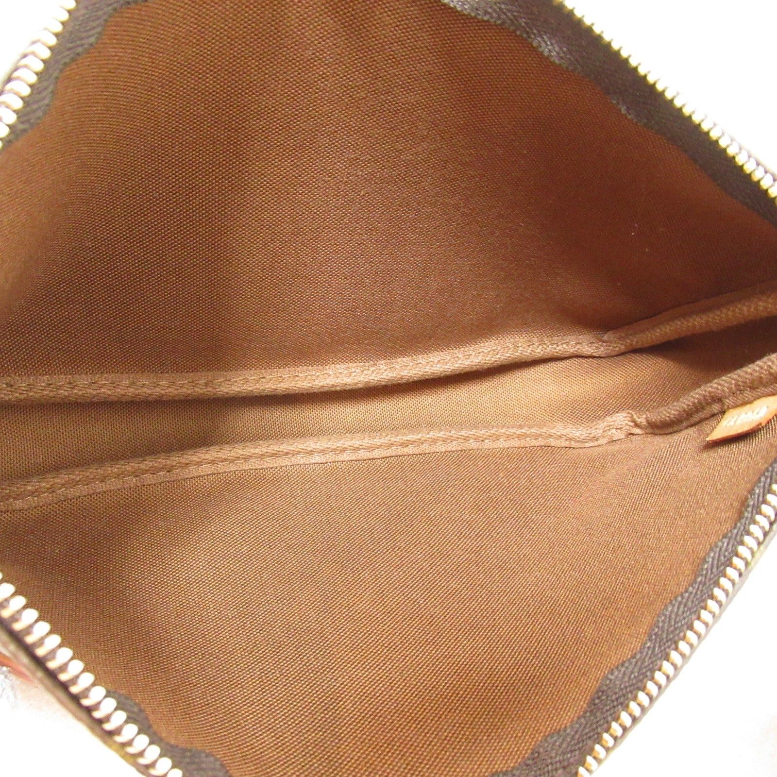 Louis Vuitton Louis Vuitton Pochette Accessoires Handbag Coated Canvas Monogram Brown Size ONE SIZE - 5 Thumbnail