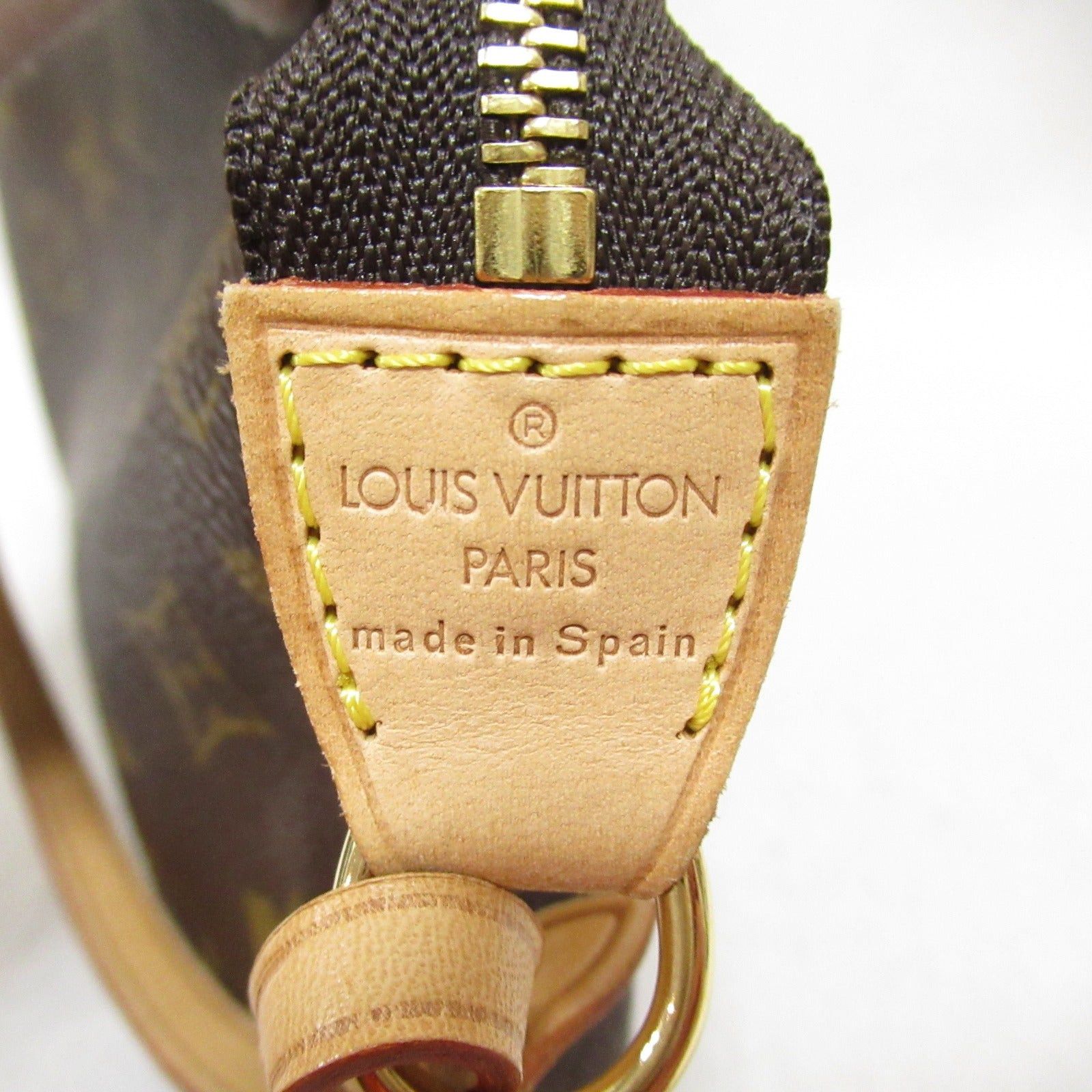 Louis Vuitton Louis Vuitton Pochette Accessoires Handbag Coated Canvas Monogram Brown Size ONE SIZE - 6 Thumbnail