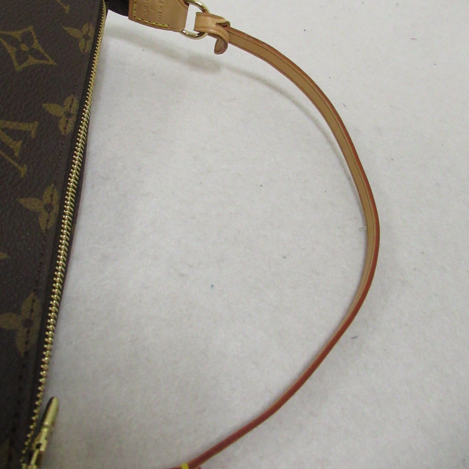 Louis Vuitton Louis Vuitton Pochette Accessoires Handbag Coated Canvas Monogram Brown Size ONE SIZE - 8 Thumbnail