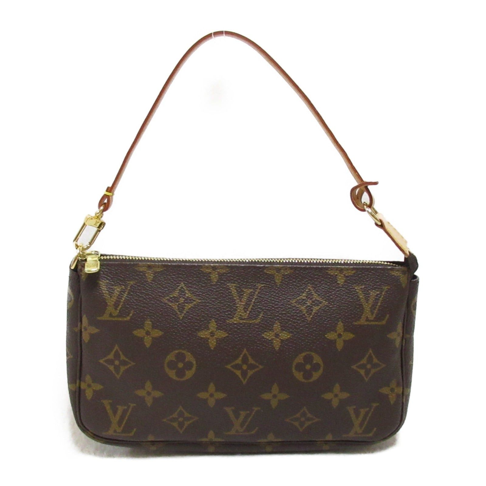 Louis Vuitton Louis Vuitton Pochette Accessoires Handbag Coated Canvas Monogram Brown Size ONE SIZE - 2 Thumbnail
