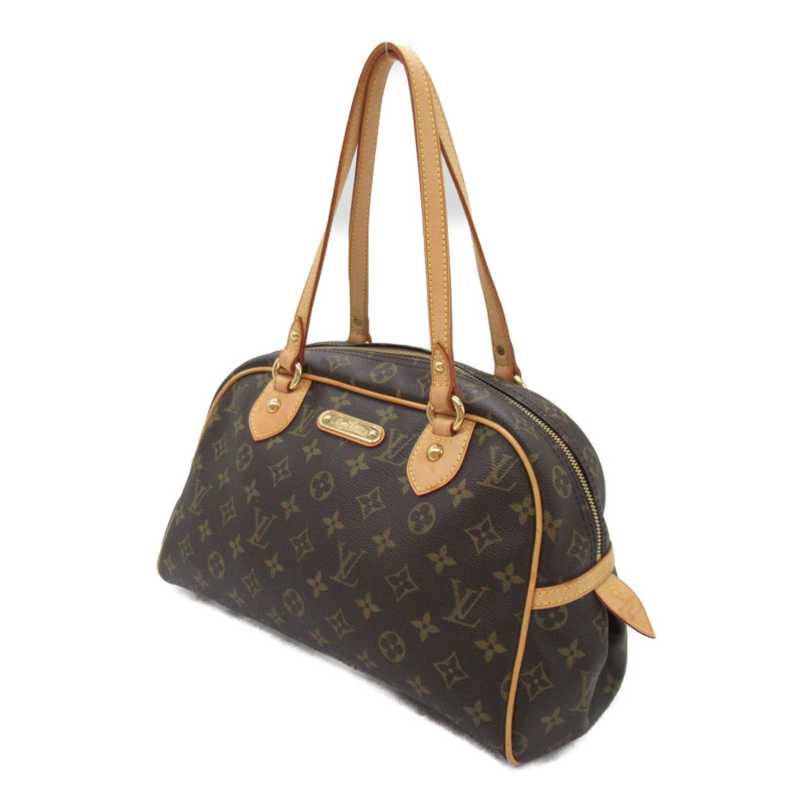Louis Vuitton Louis Vuitton Montorgueil Pm Shoulder Bag Coated Canvas Monogram Brown Size ONE SIZE - 3 Thumbnail