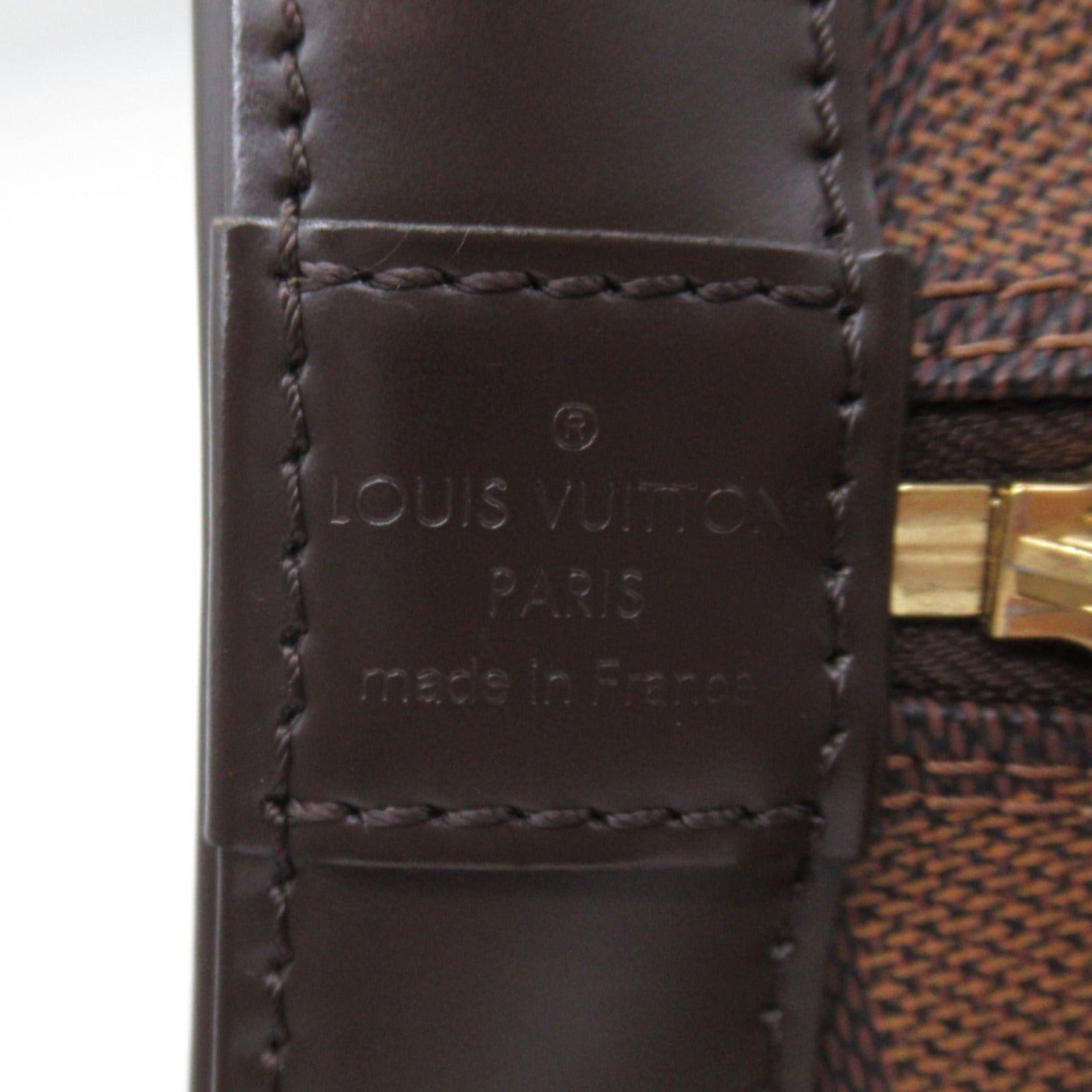 Louis Vuitton Louis Vuitton Alma Handbag Coated Canvas Damier Brown Ebene Size ONE SIZE - 6 Thumbnail