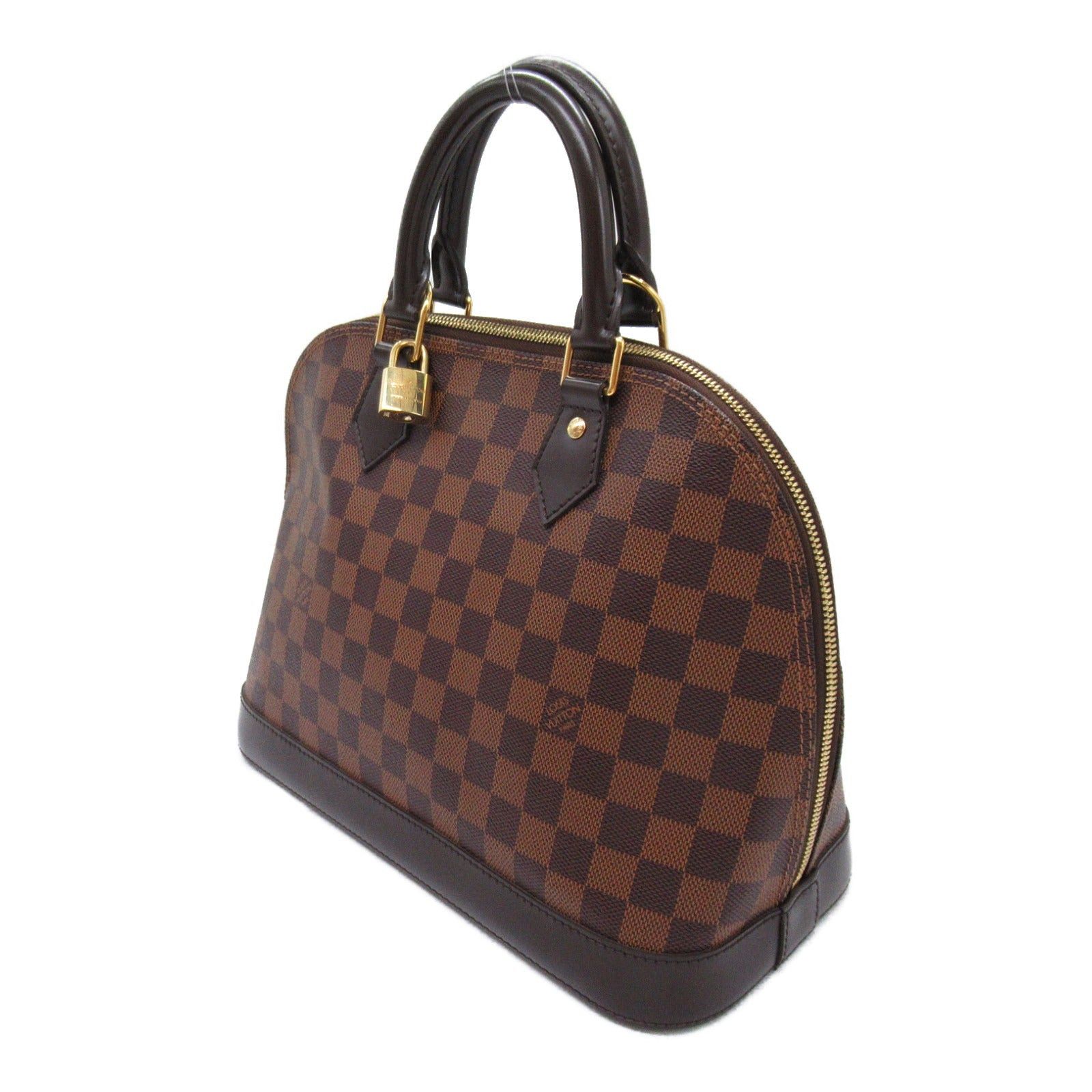 Louis Vuitton Louis Vuitton Alma Handbag Coated Canvas Damier Brown Ebene Size ONE SIZE - 3 Thumbnail