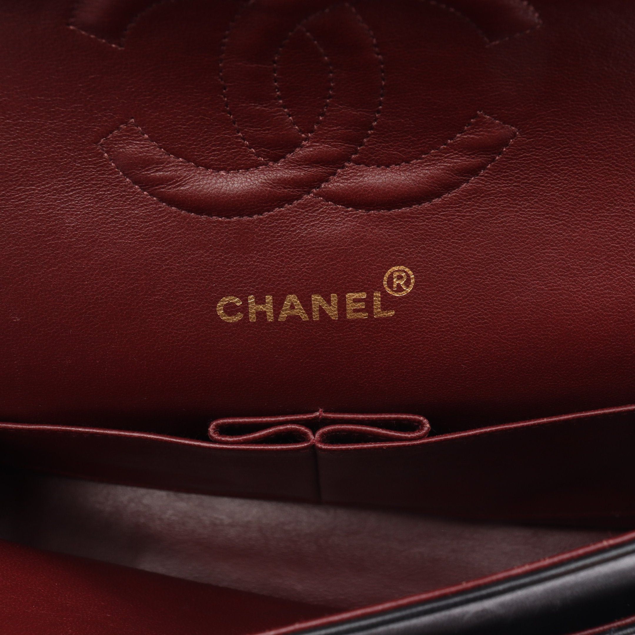 Chanel Chanel Matelasse Double Flap Chain Shoulder Bag Lambskin Black Gold Hardware Size ONE SIZE - 4 Thumbnail