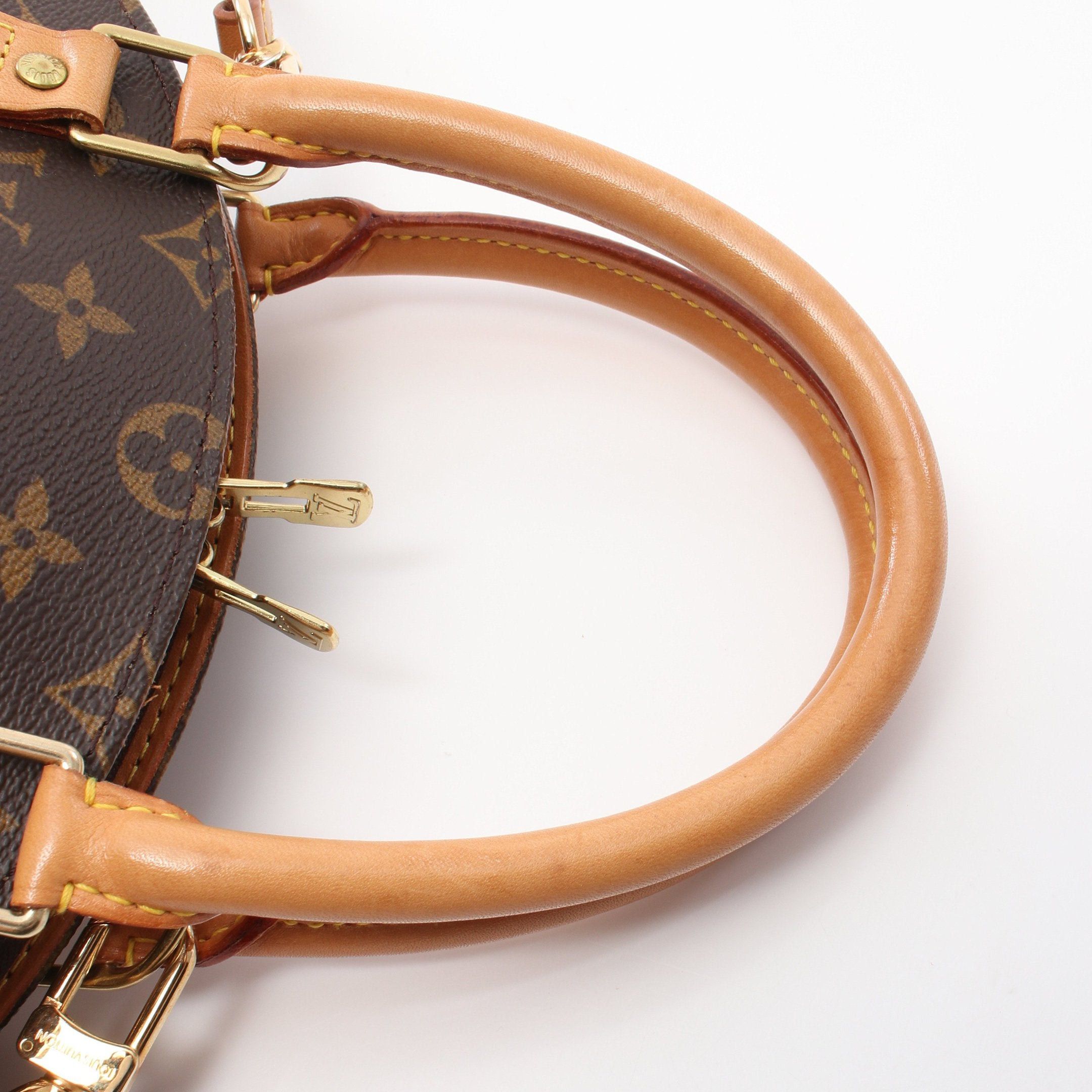Louis Vuitton Louis Vuitton Ellipse Pm Monogram Handbag Leather Brown Size ONE SIZE - 5 Thumbnail