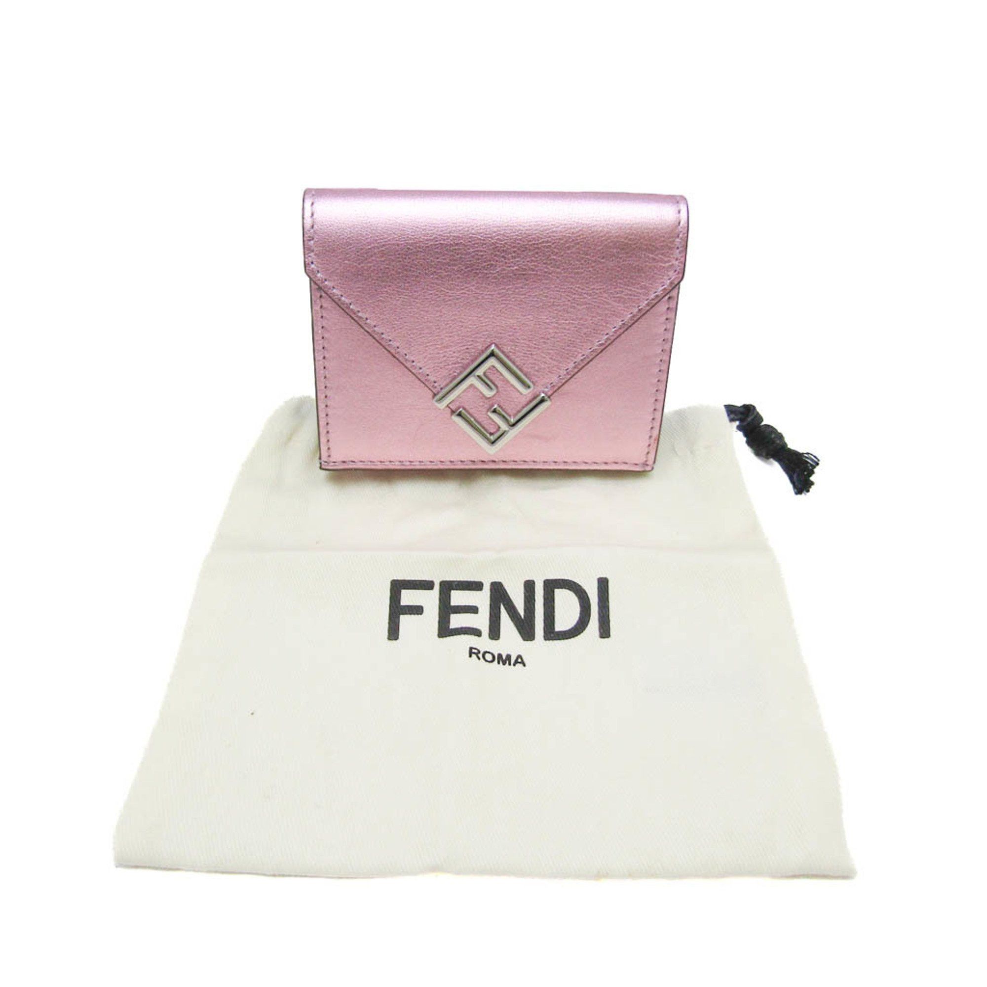 Fendi Ff Pink Leather Wallet (Pre-Owned) Size ONE SIZE - 7 Thumbnail
