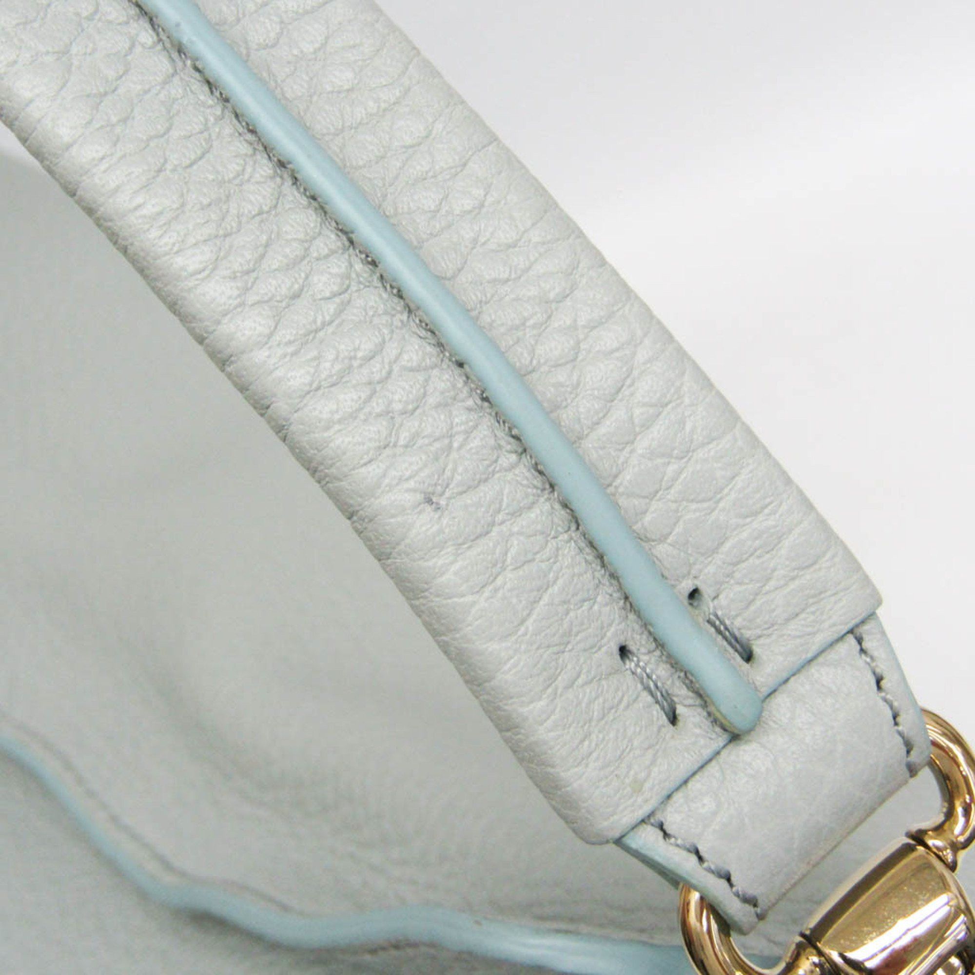 Burberry Nova Check Ecru Leather Shoulder Bag (Pre-Owned) Size ONE SIZE - 8 Thumbnail
