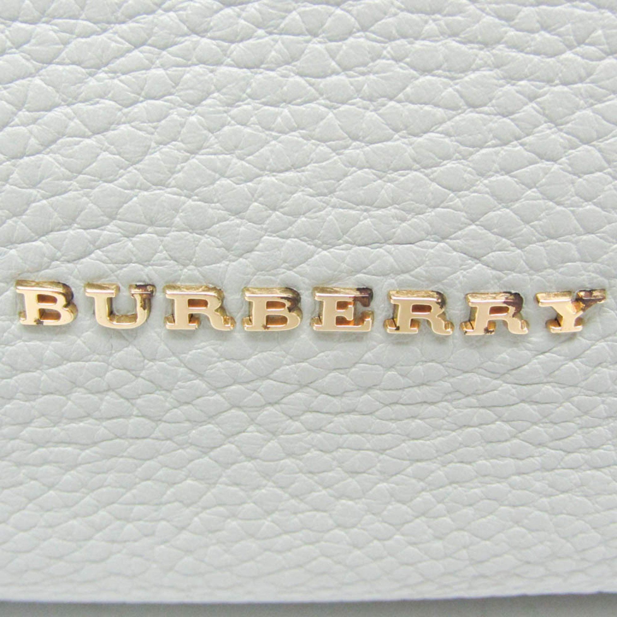 Burberry Nova Check Ecru Leather Shoulder Bag (Pre-Owned) Size ONE SIZE - 6 Thumbnail