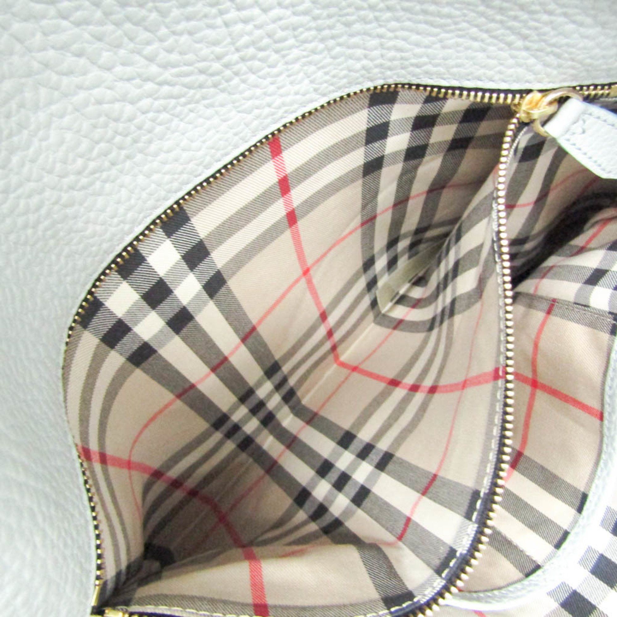 Burberry Nova Check Ecru Leather Shoulder Bag (Pre-Owned) Size ONE SIZE - 13 Thumbnail