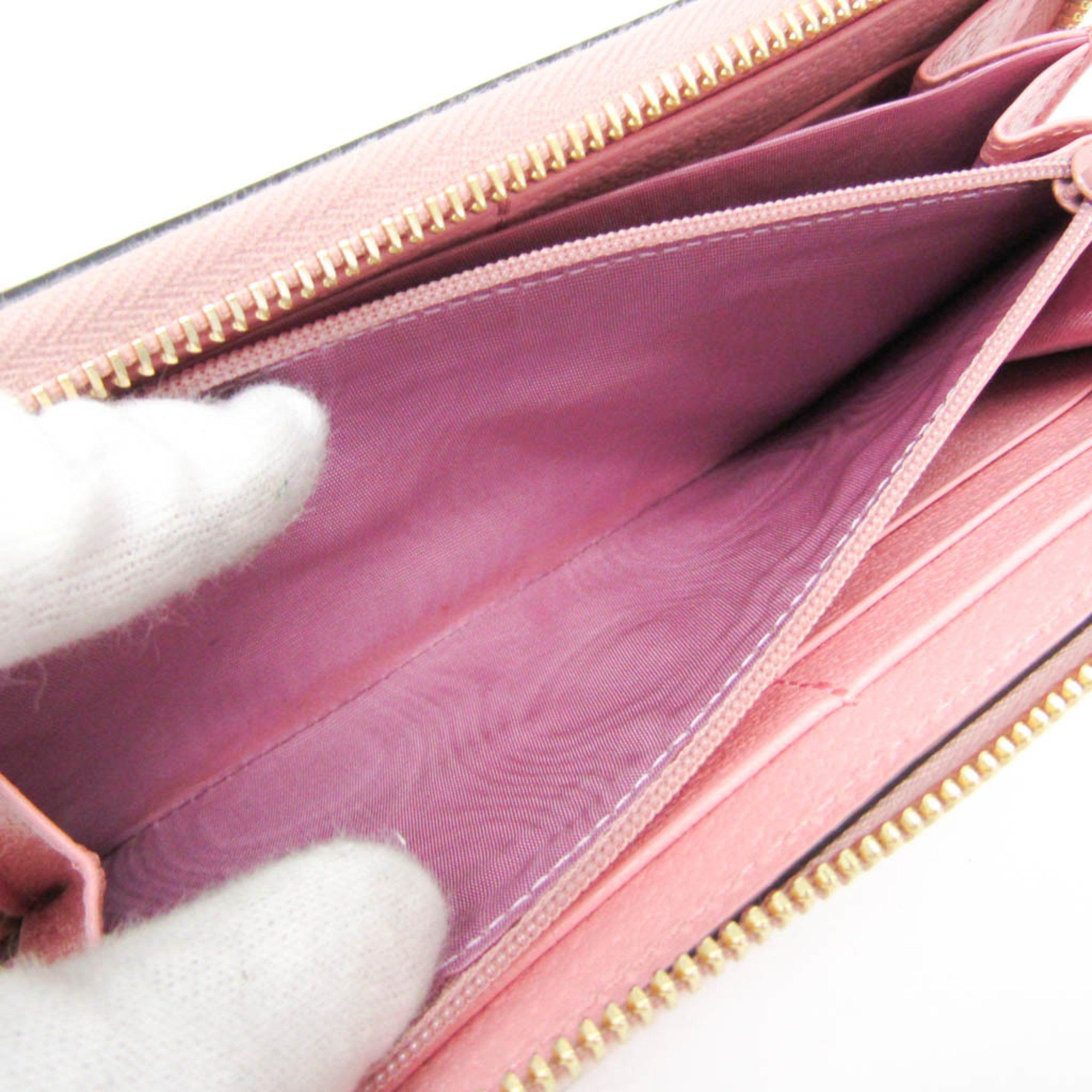 Gucci Zip Around Pink Leather Wallet (Pre-Owned) Size ONE SIZE - 4 Thumbnail