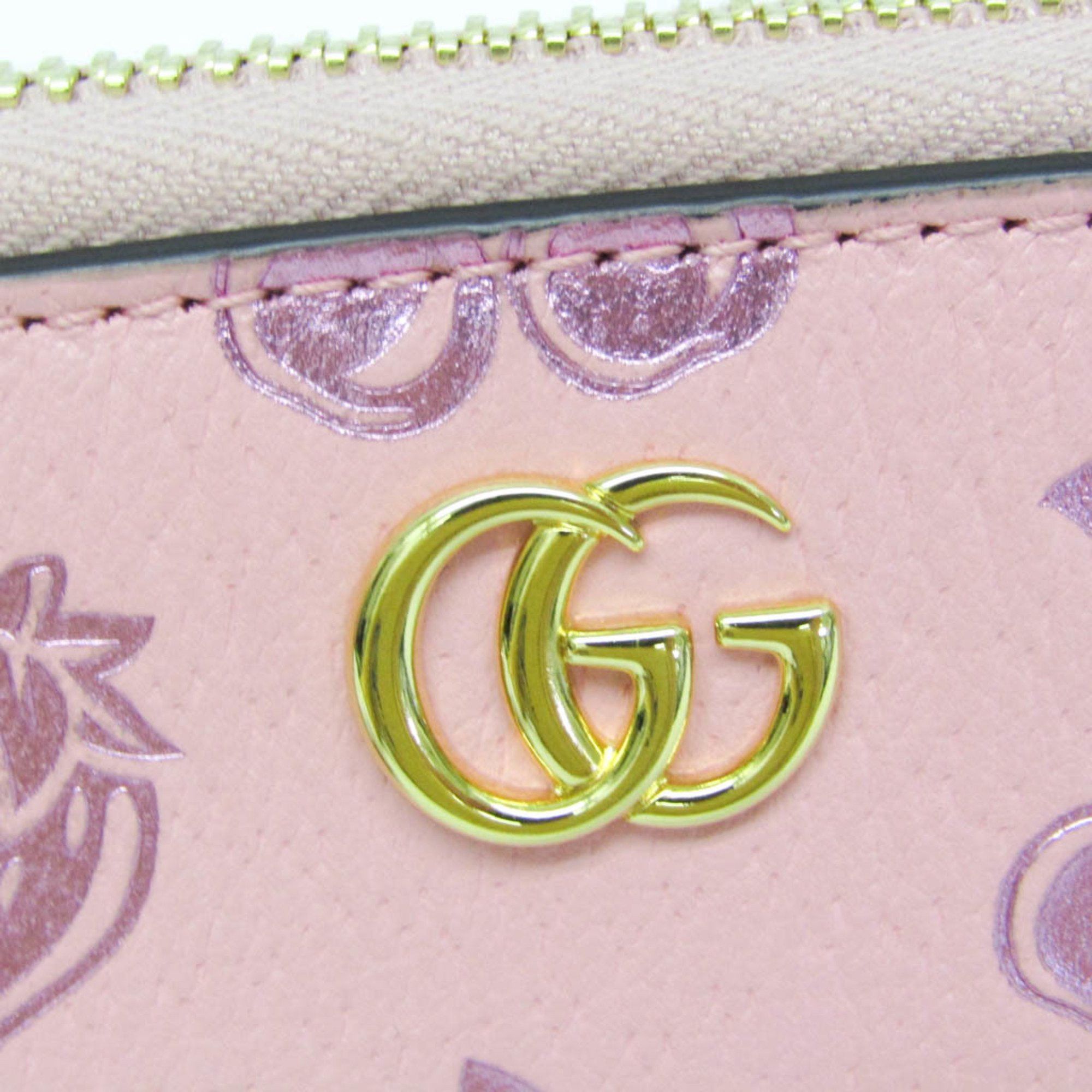 Gucci Zip Around Pink Leather Wallet (Pre-Owned) Size ONE SIZE - 11 Thumbnail