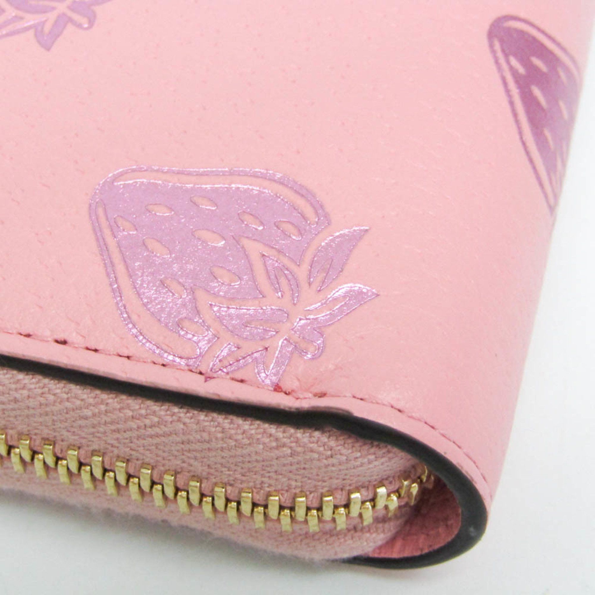Gucci Zip Around Pink Leather Wallet (Pre-Owned) Size ONE SIZE - 8 Thumbnail