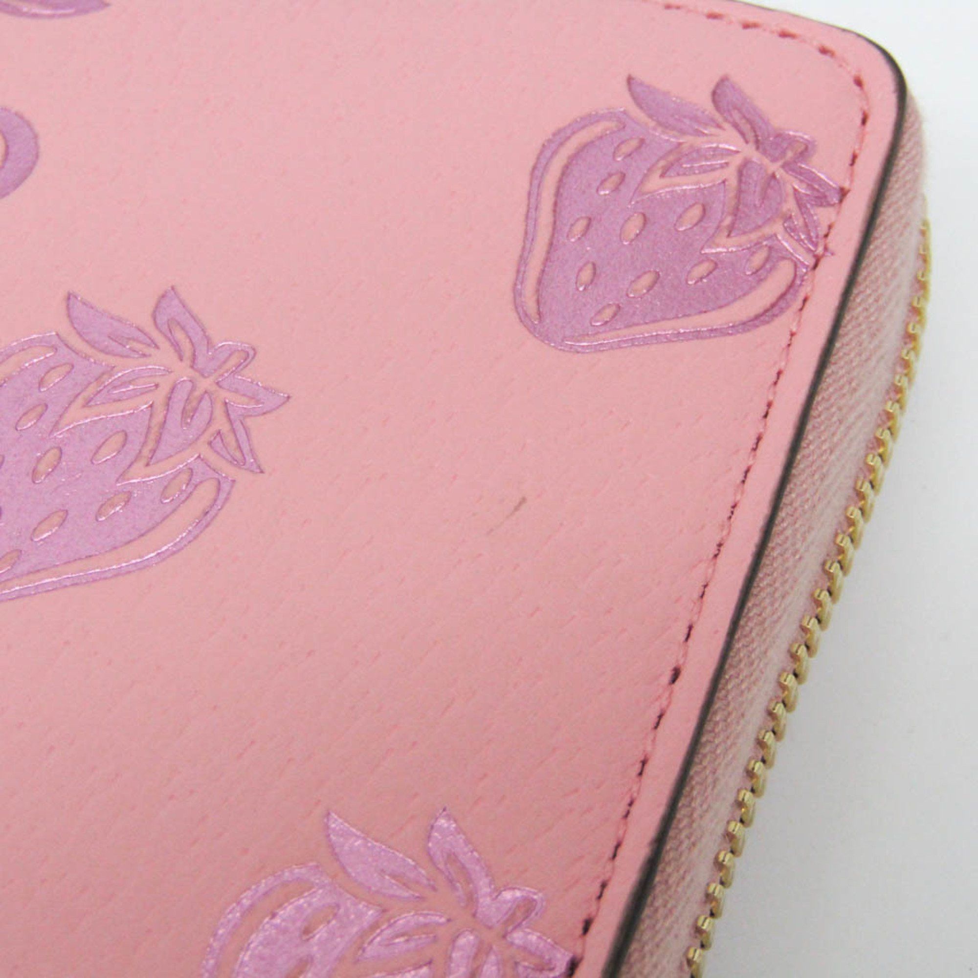Gucci Zip Around Pink Leather Wallet (Pre-Owned) Size ONE SIZE - 10 Thumbnail