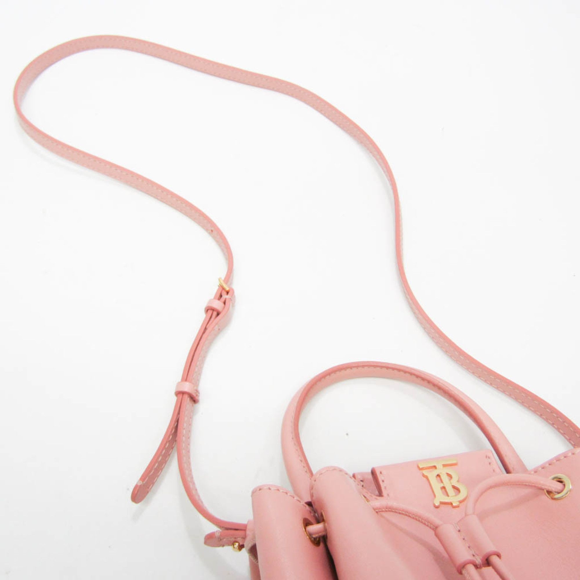 Burberry Tb Pink Leather Shoulder Bag (Pre-Owned) Size ONE SIZE - 3 Thumbnail