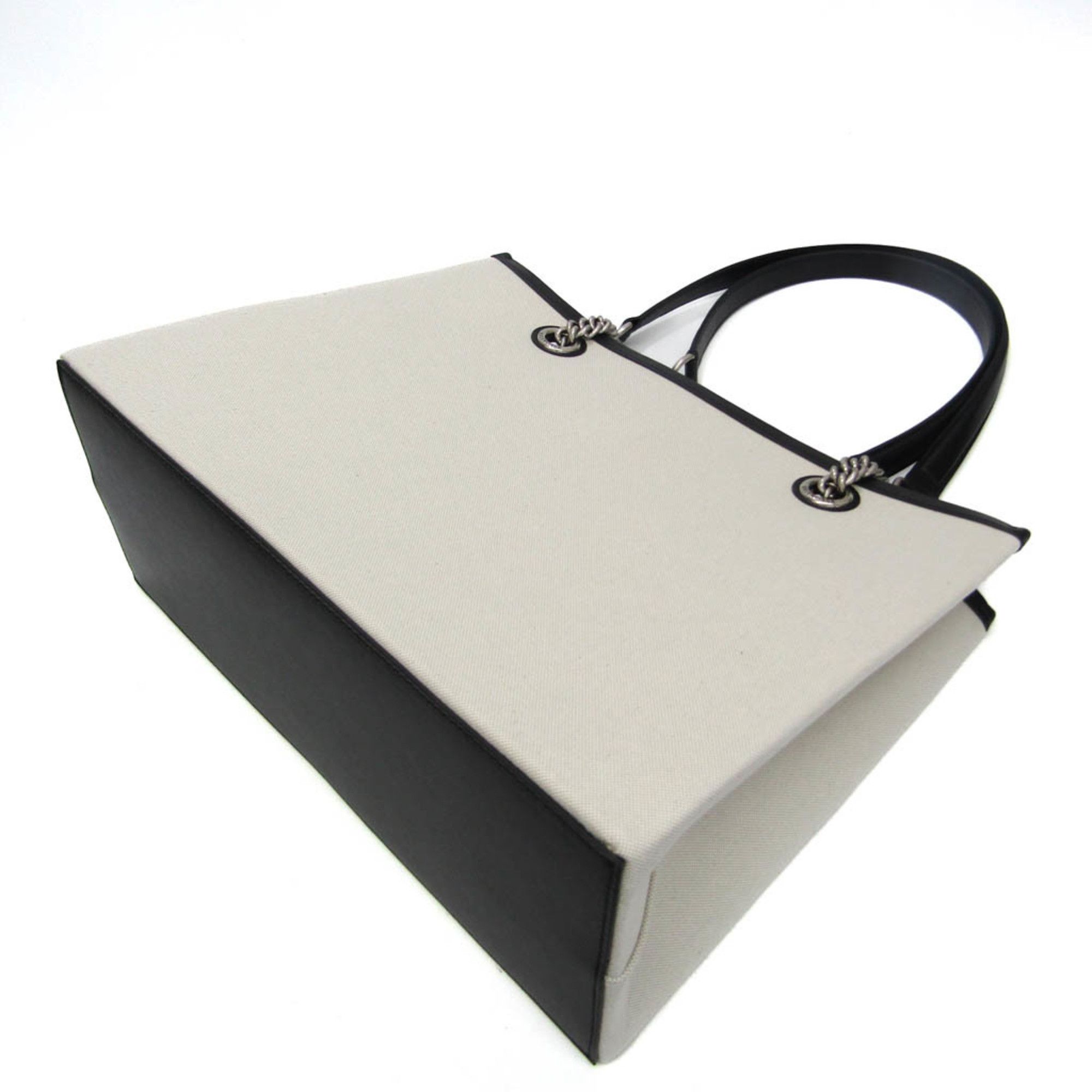Balenciaga Cabas White Canvas Tote Bag (Pre-Owned) Size ONE SIZE - 3 Thumbnail