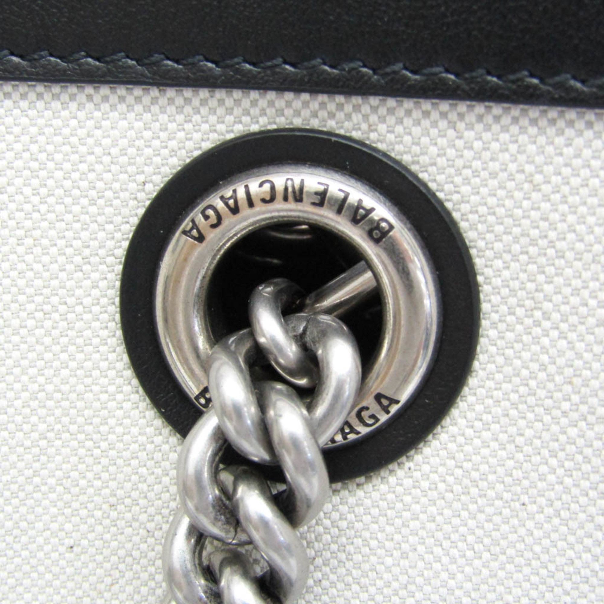Balenciaga Cabas White Canvas Tote Bag (Pre-Owned) Size ONE SIZE - 12 Thumbnail