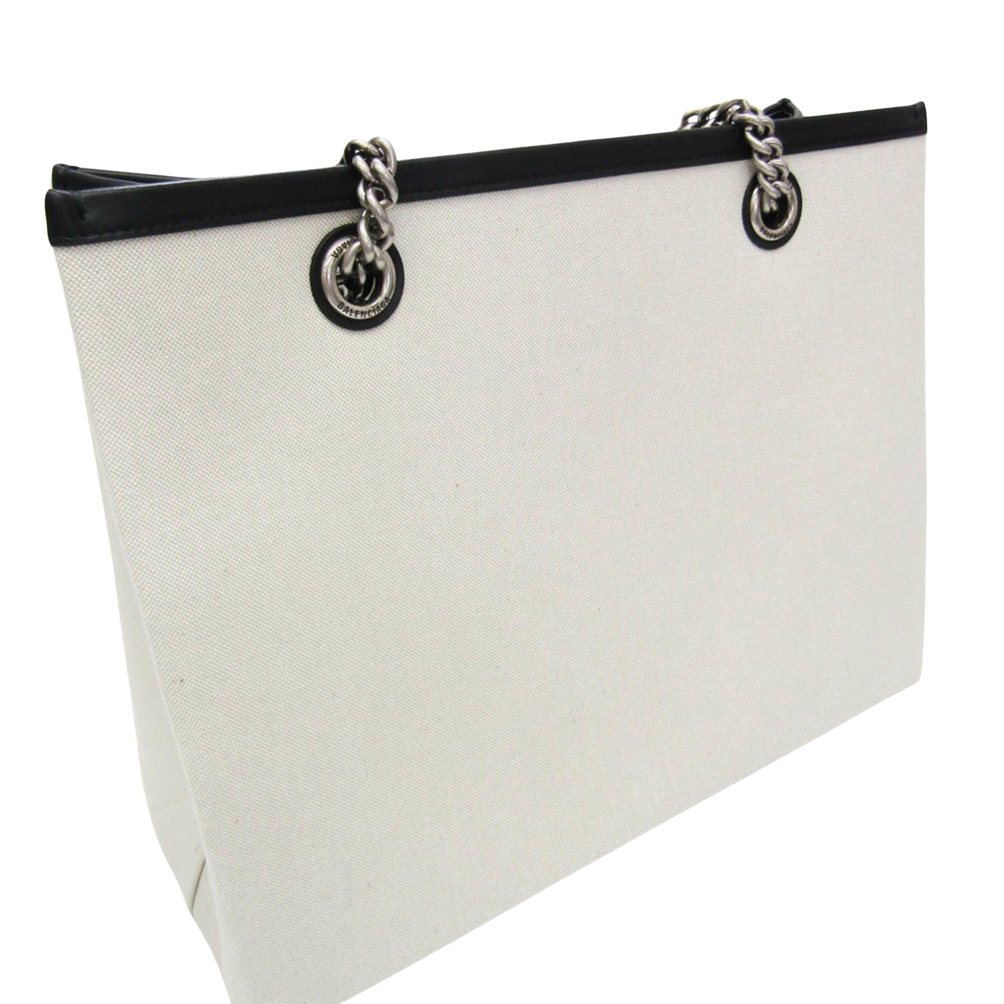 Balenciaga Cabas White Canvas Tote Bag (Pre-Owned) Size ONE SIZE - 2 Thumbnail