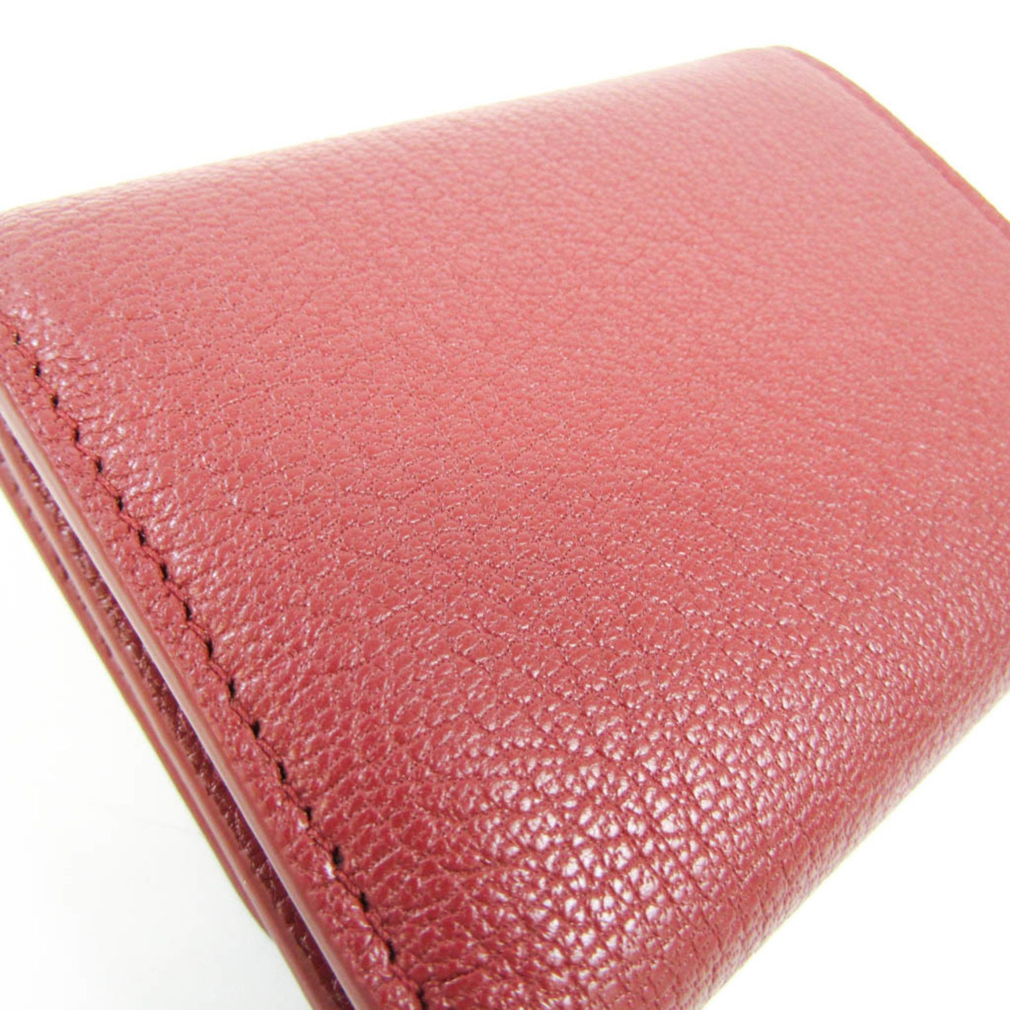 Burberry Red Leather Wallet (Pre-Owned) Size ONE SIZE - 7 Thumbnail