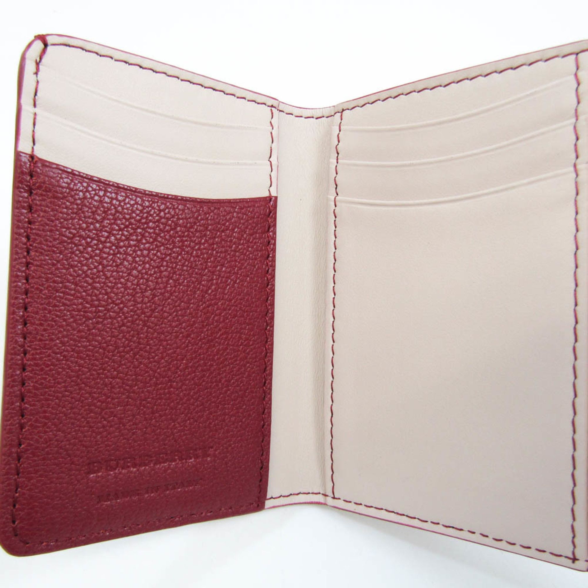 Burberry Red Leather Wallet (Pre-Owned) Size ONE SIZE - 10 Thumbnail