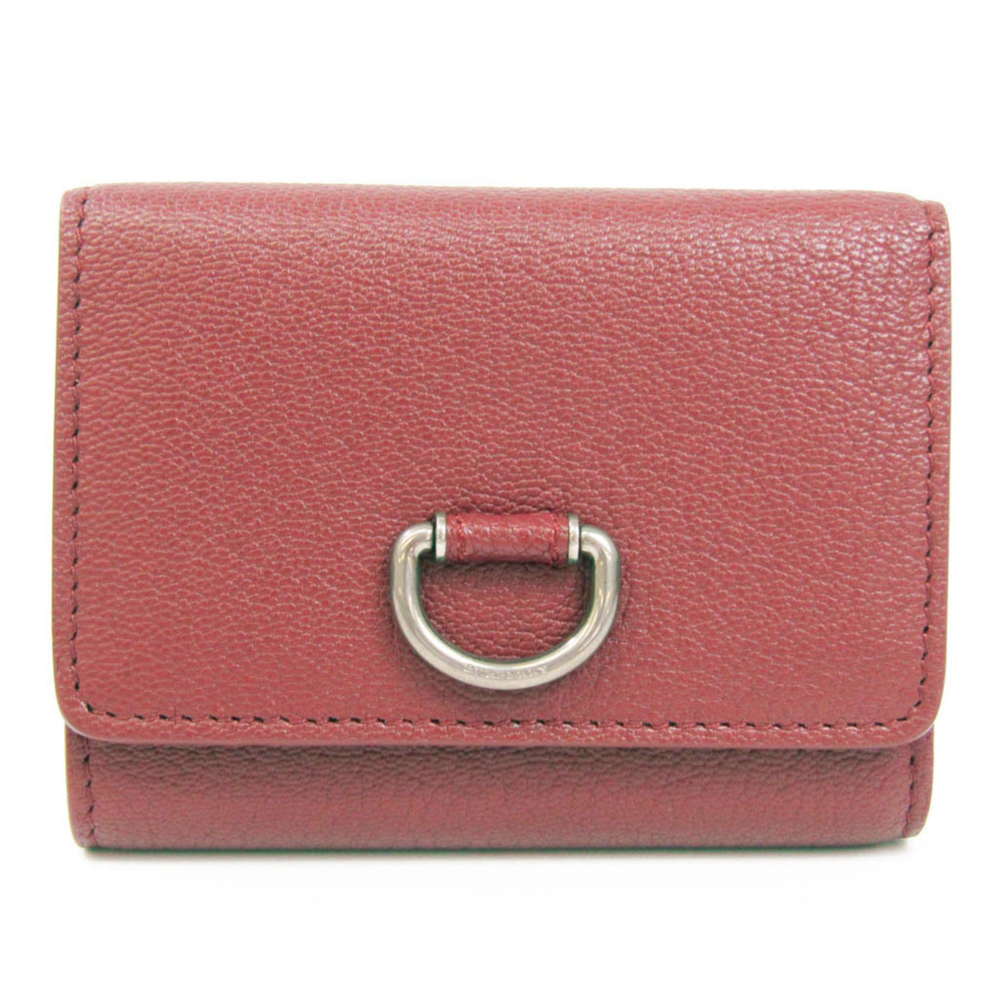 Burberry Red Leather Wallet (Pre-Owned) Size ONE SIZE - 3 Thumbnail