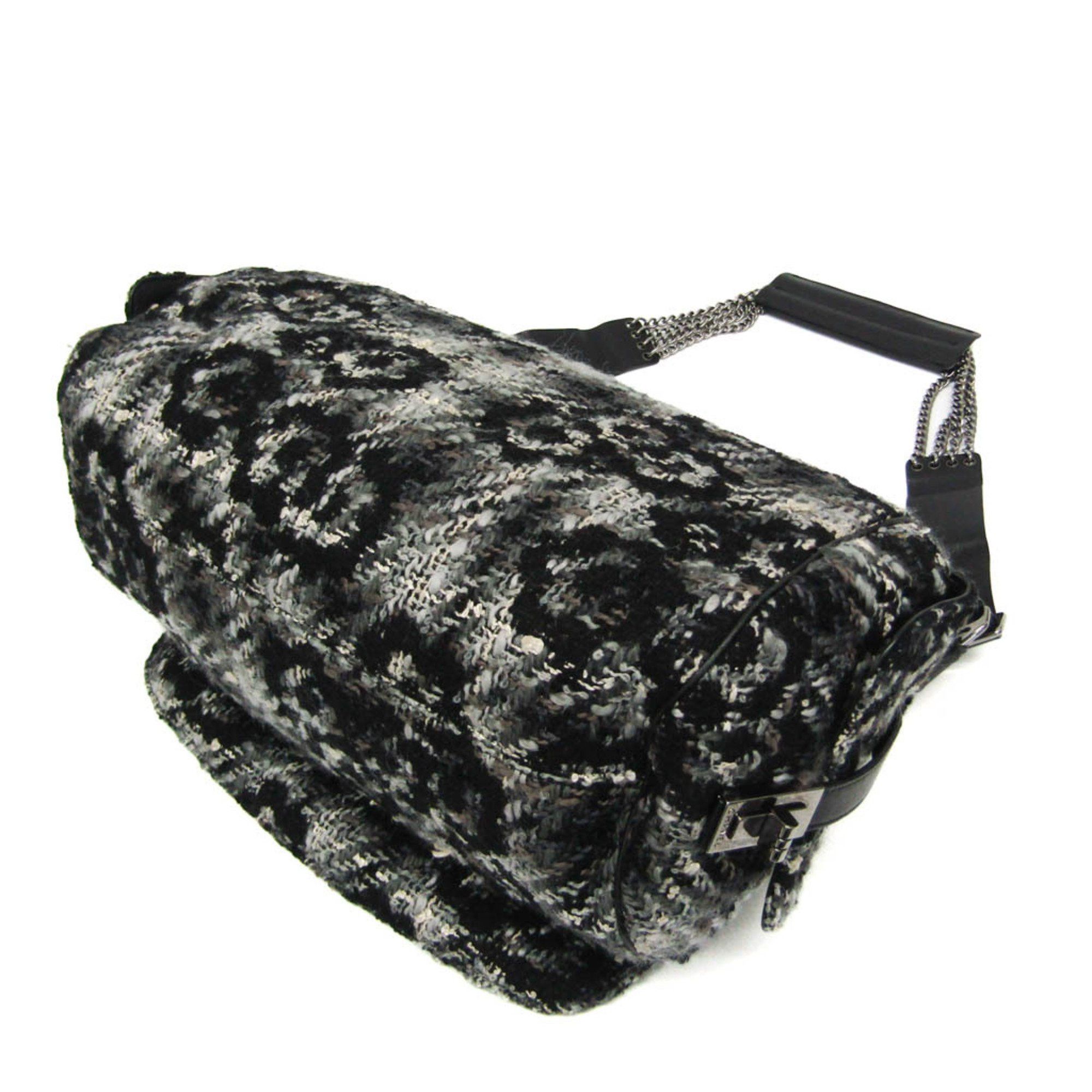 Chanel 2,55 Black Tweed Shopper Bag (Pre-Owned) Size ONE SIZE - 2 Thumbnail