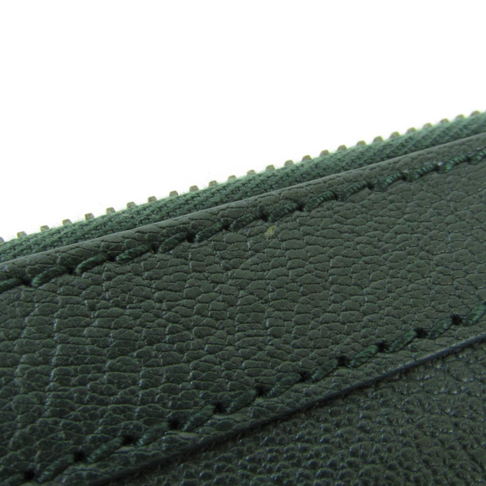 Balenciaga Clip Green Leather Clutch Bag (Pre-Owned) Size ONE SIZE - 6 Thumbnail