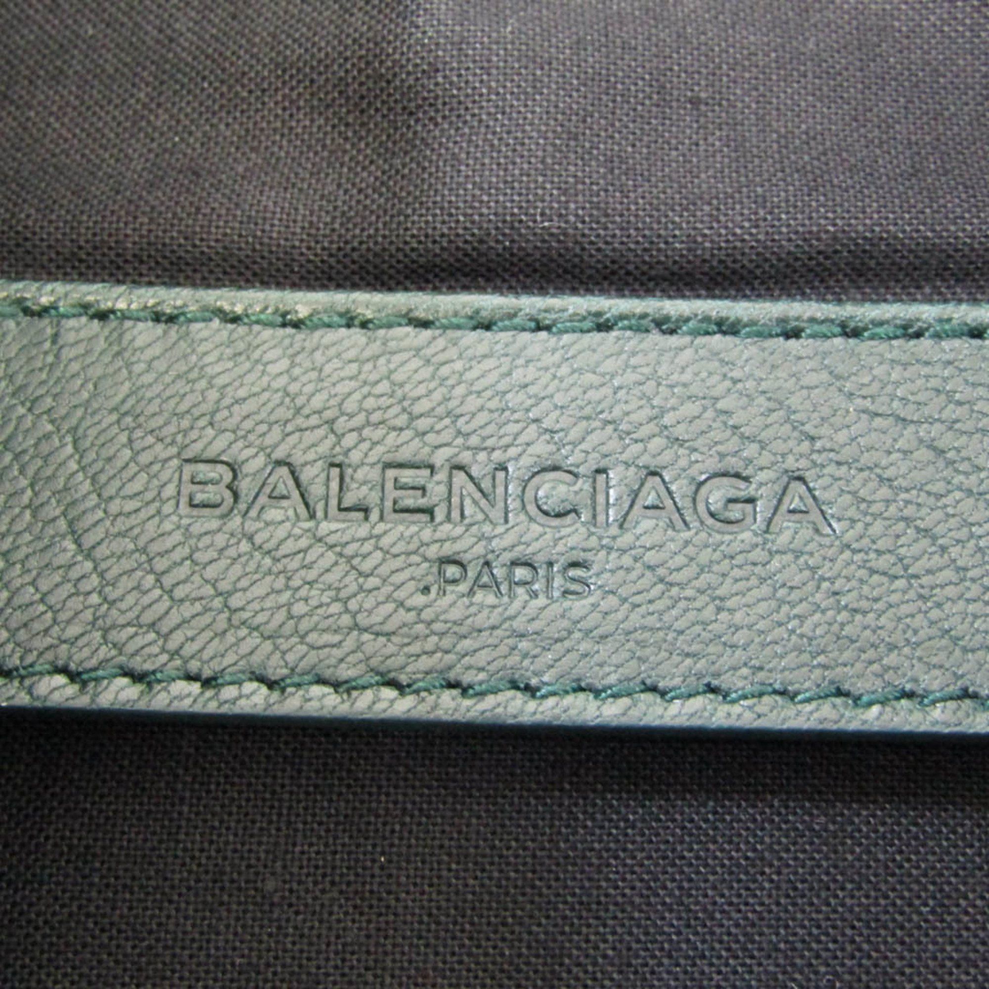 Balenciaga Clip Green Leather Clutch Bag (Pre-Owned) Size ONE SIZE - 8 Thumbnail