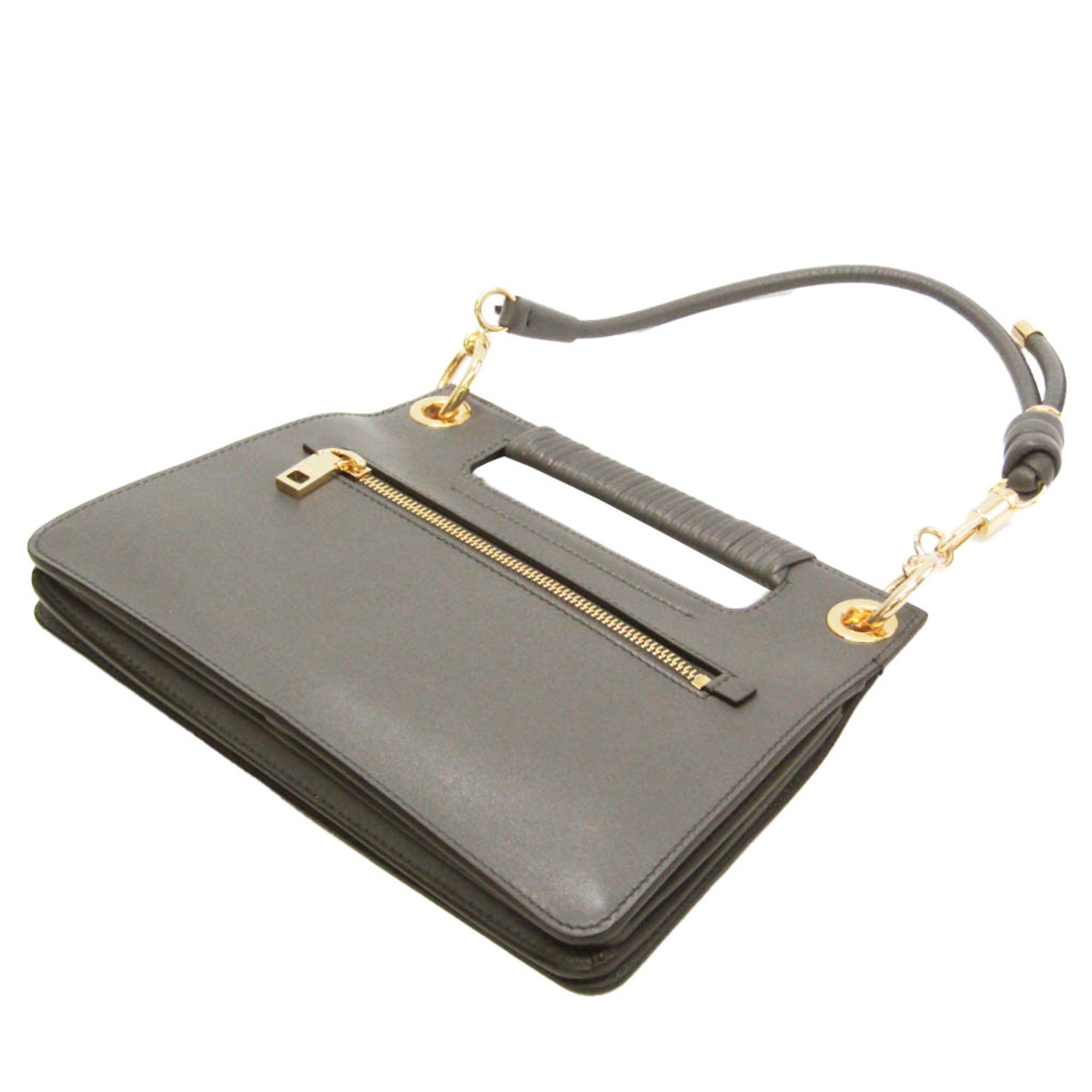 Givenchy Grey Leather Shoulder Bag (Pre-Owned) Size ONE SIZE - 2 Thumbnail
