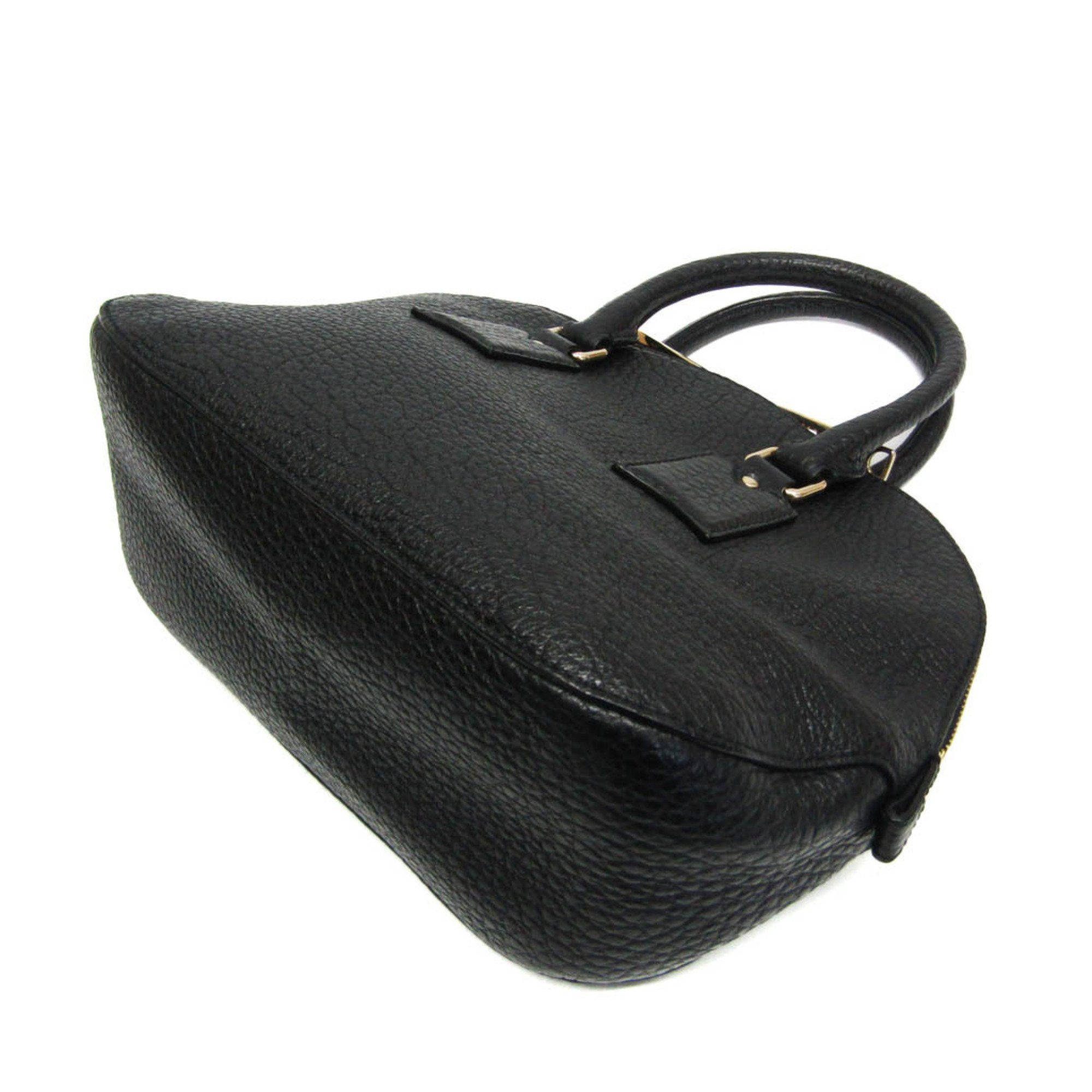 Burberry Black Leather Handbag (Pre-Owned) Size ONE SIZE - 2 Thumbnail